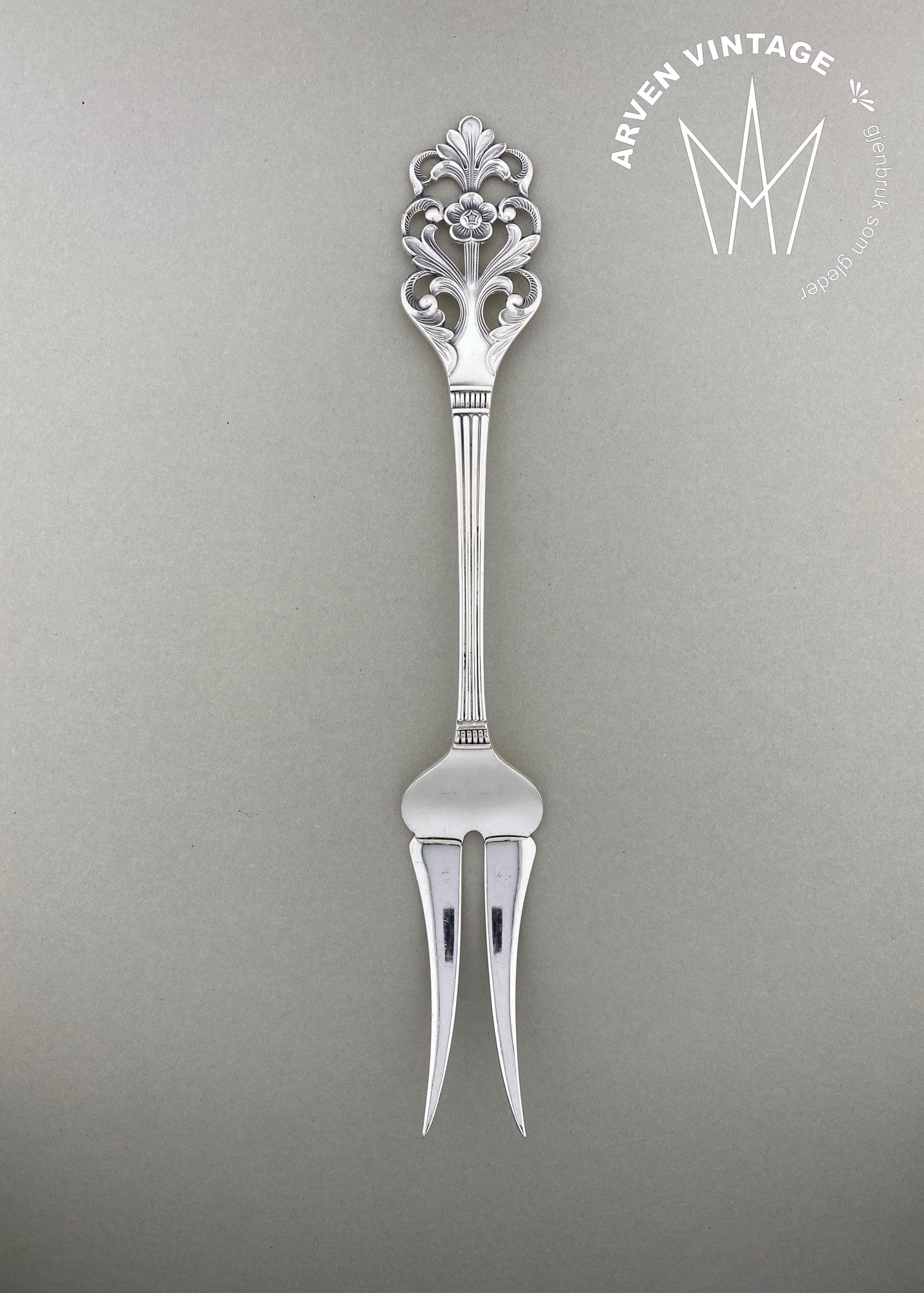 Vintage Viking Rose anretningsgaffel  20