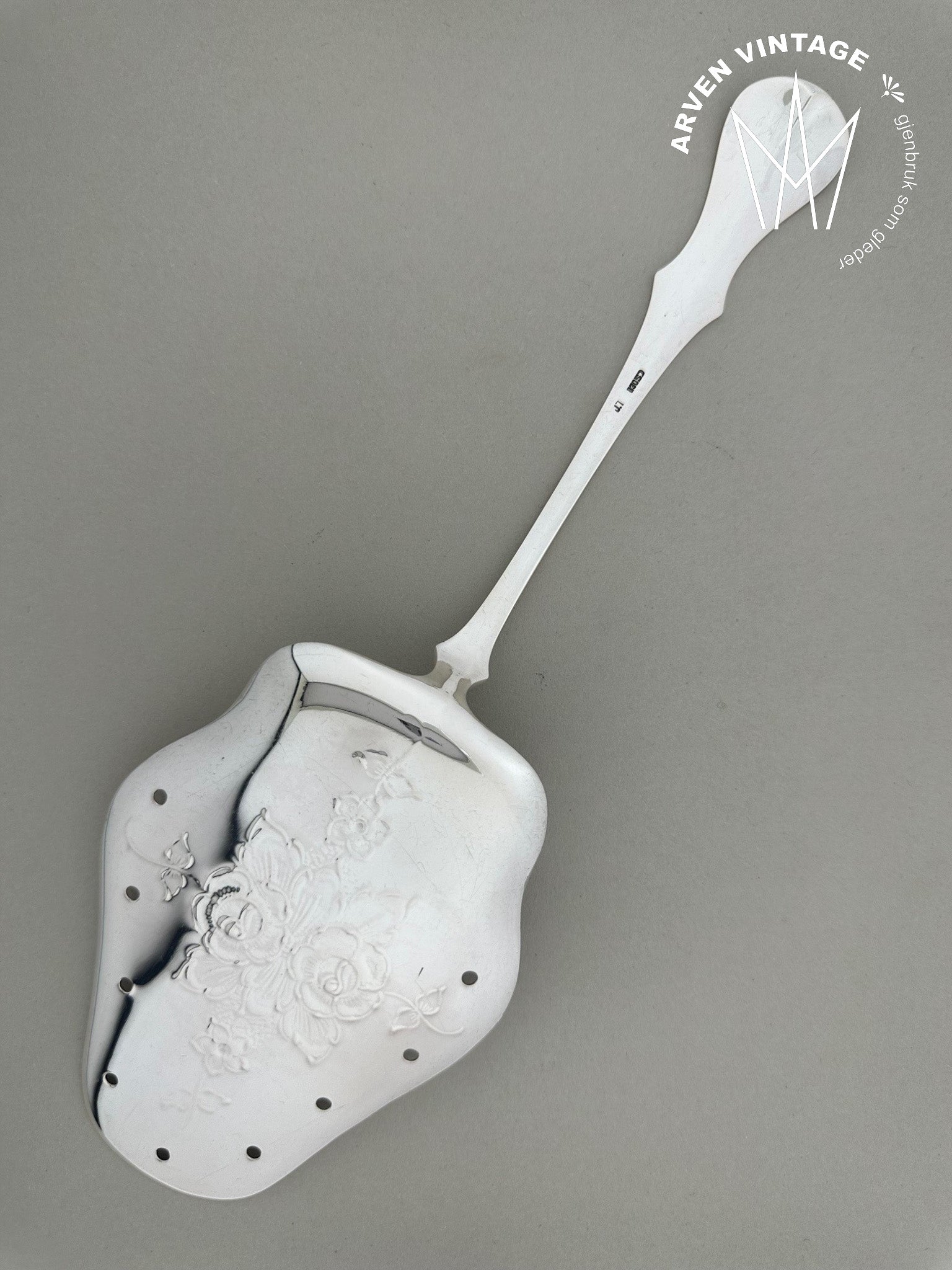 Vintage Rose stor fiskespade