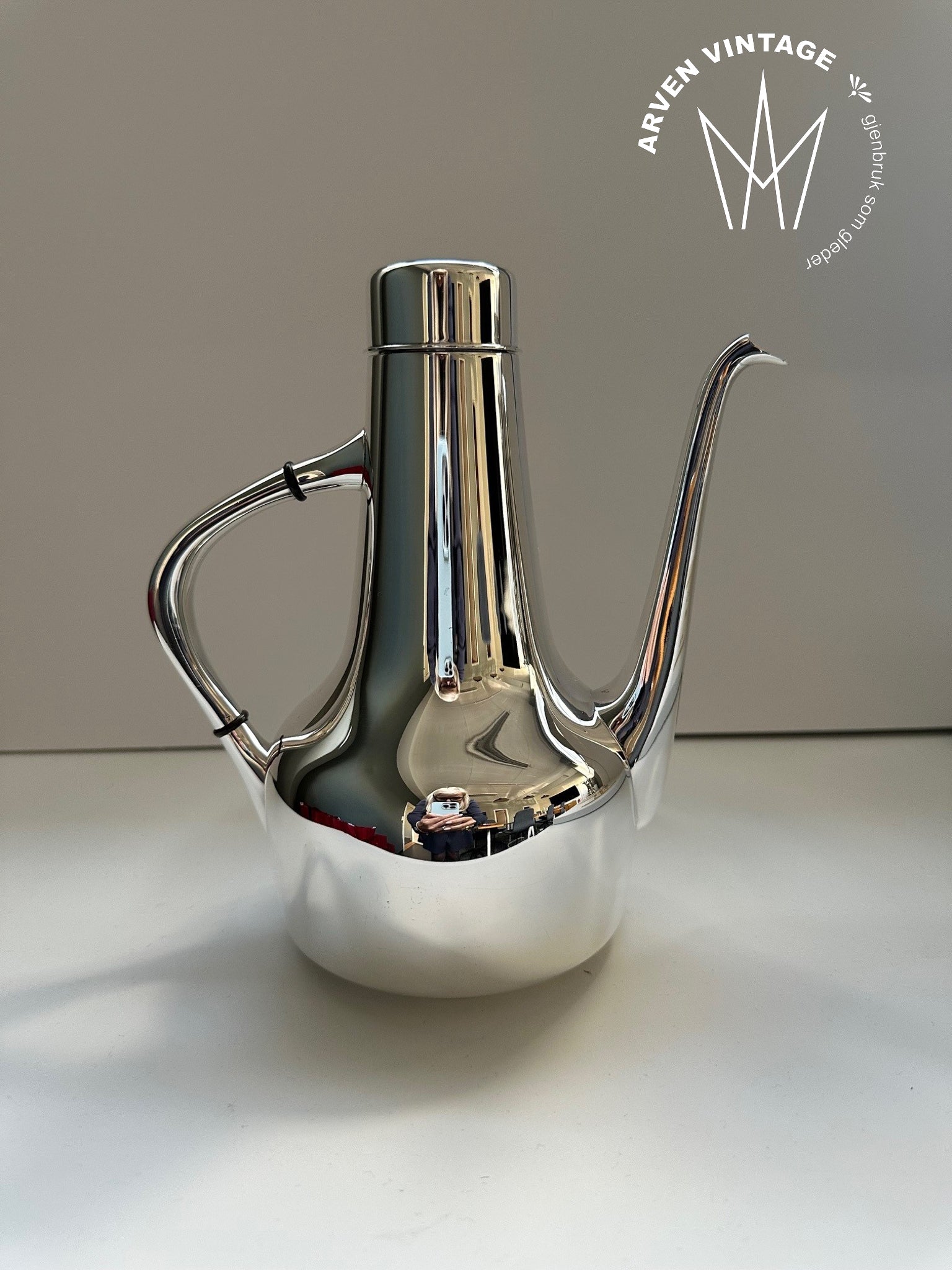 Vintage sølv D-A kaffekanne