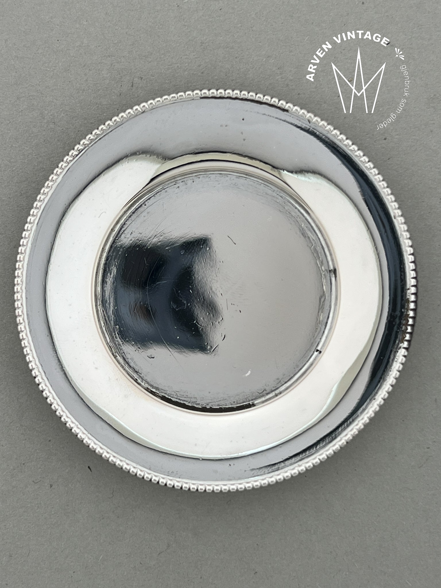 Vintage sølv lite fat