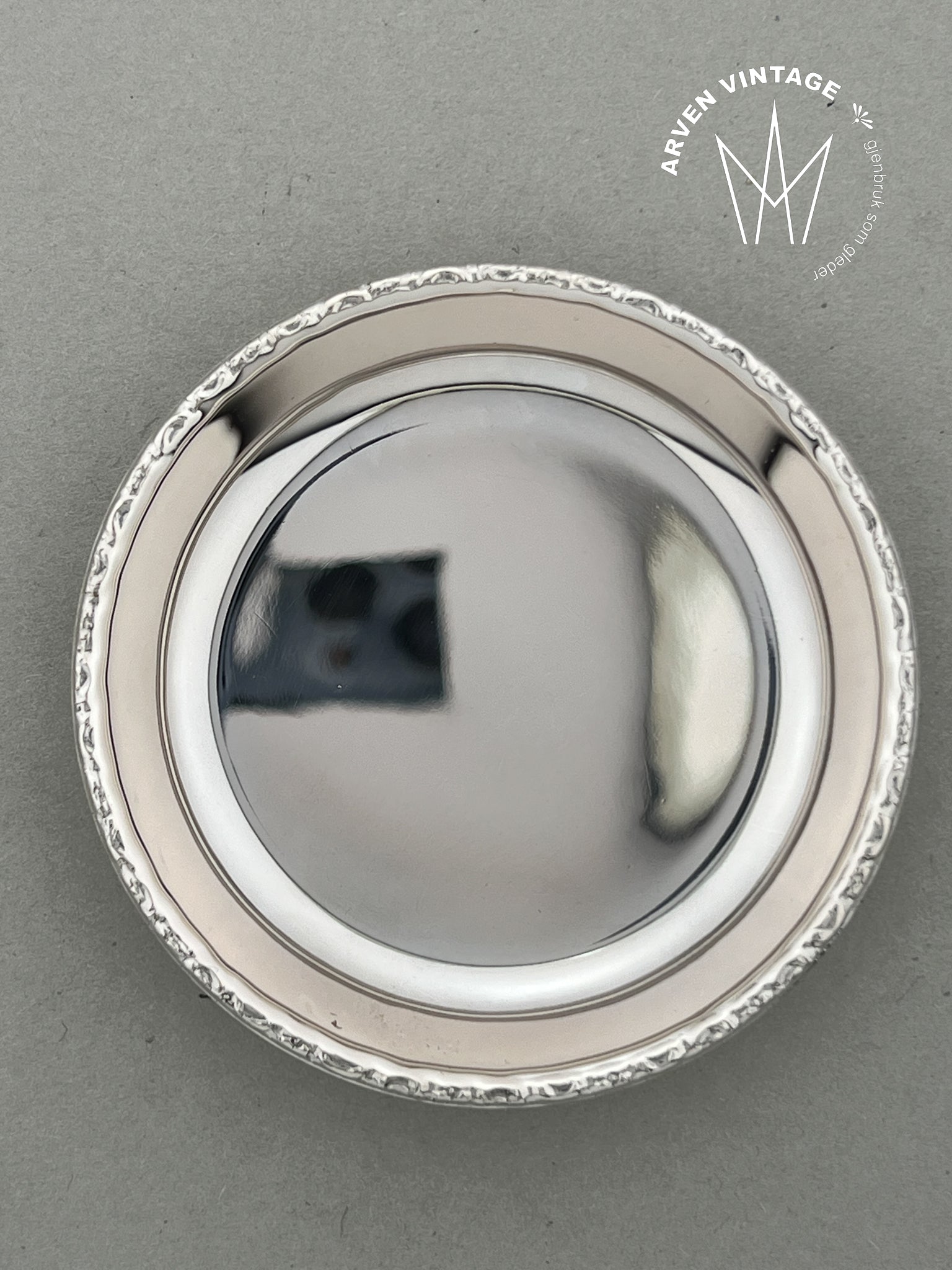 Vintage sølv lite fat