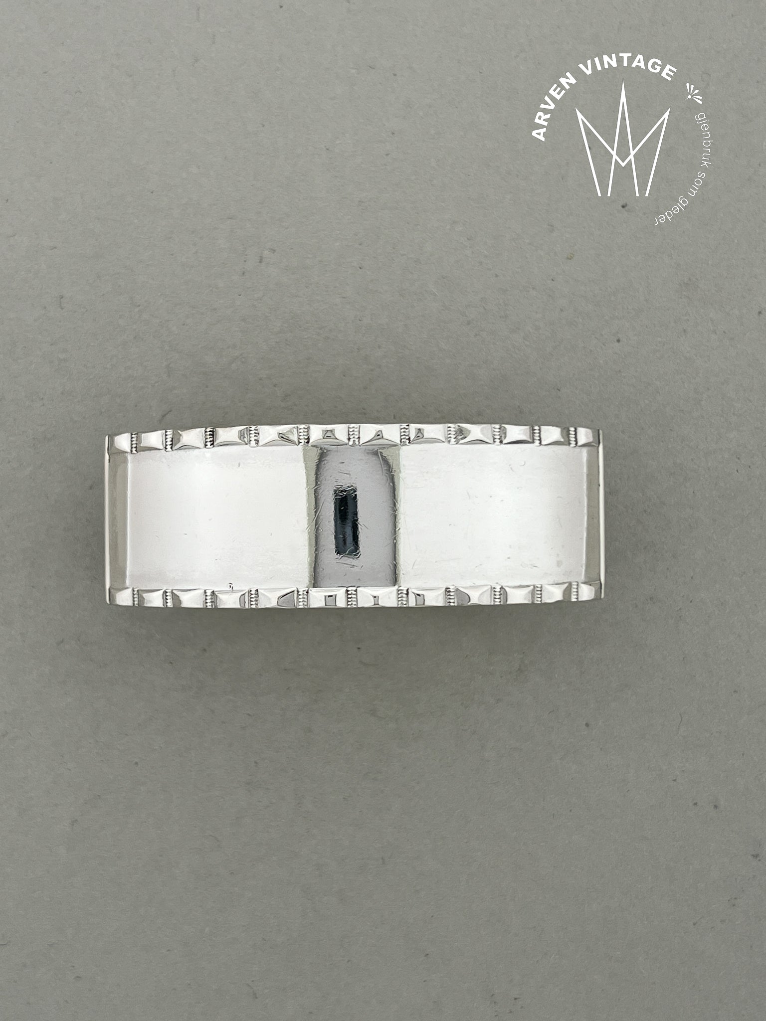 Vintage sølv serviettring
