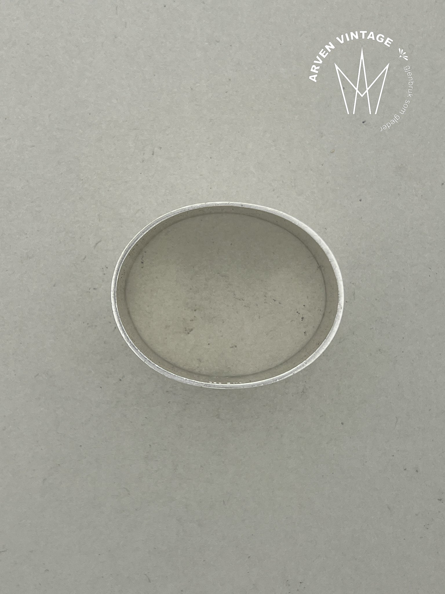 Vintage sølv serviettring