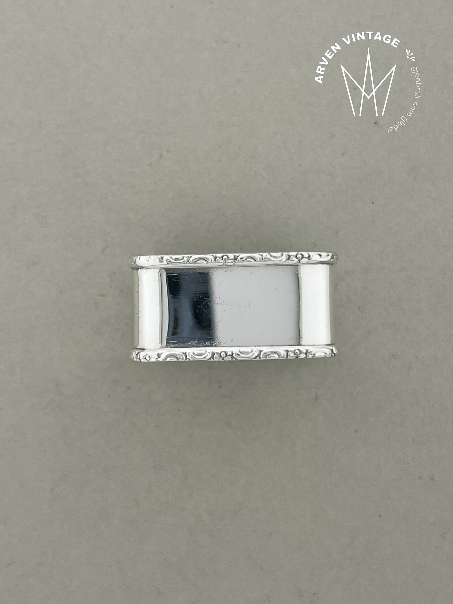 Vintage sølv serviettring