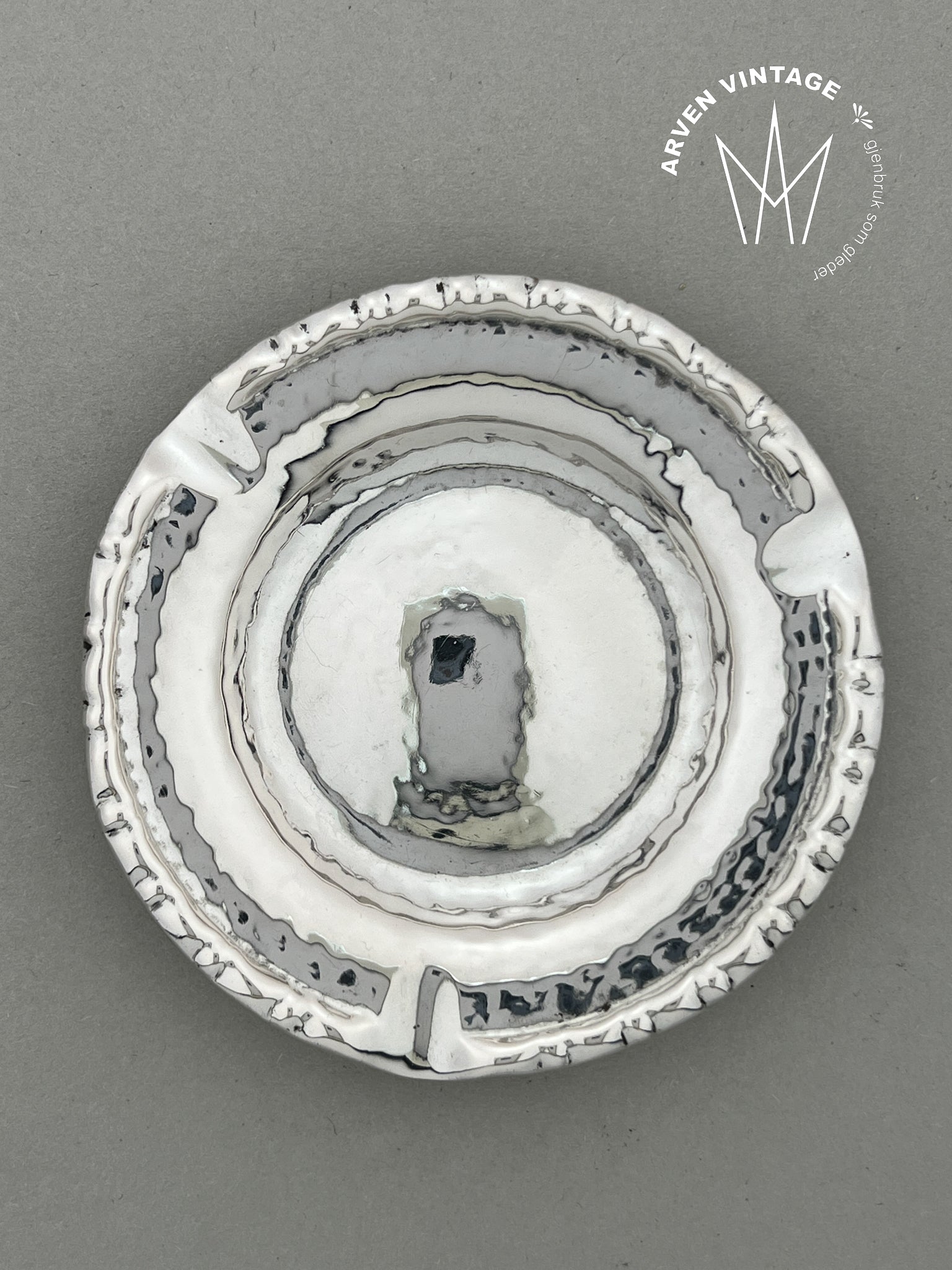 Vintage sølv askebeger