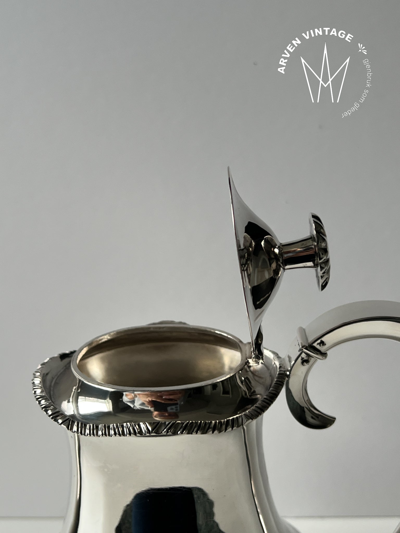 Vintage sølv kaffekanne