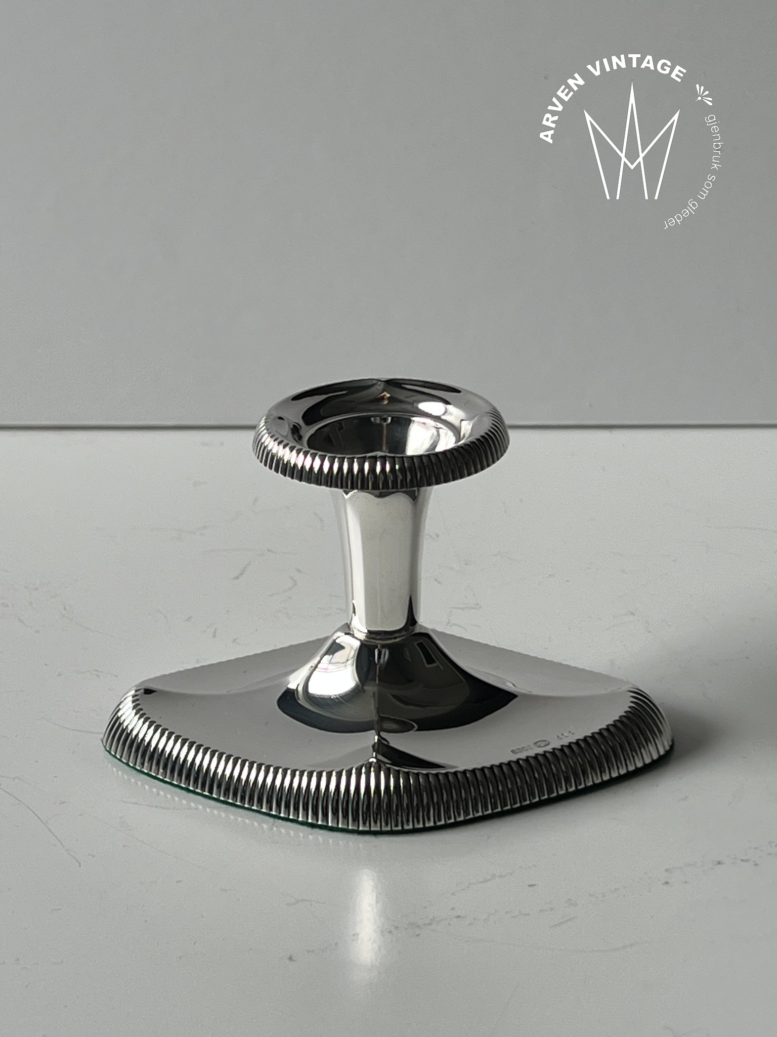 Vintage sølv lysestake