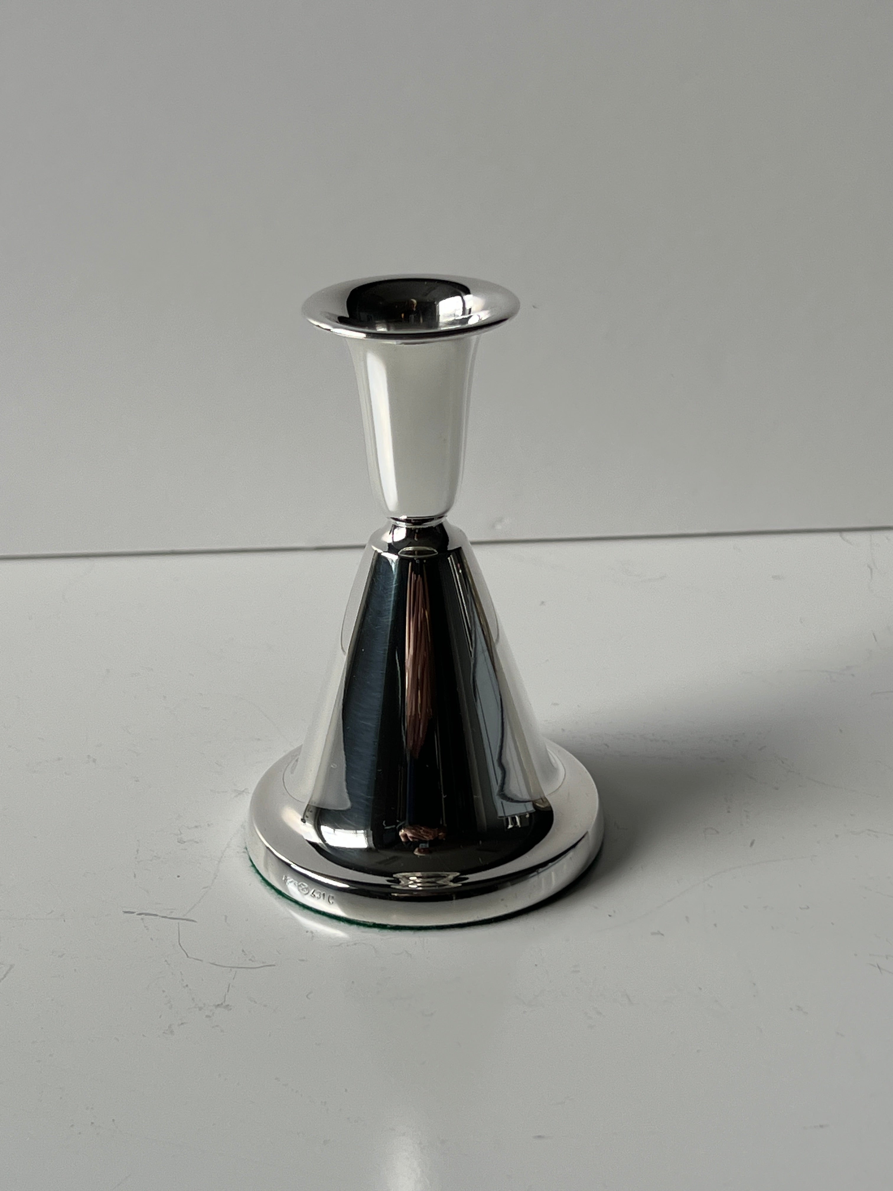 Vintage sølv lysestake 10,5cm