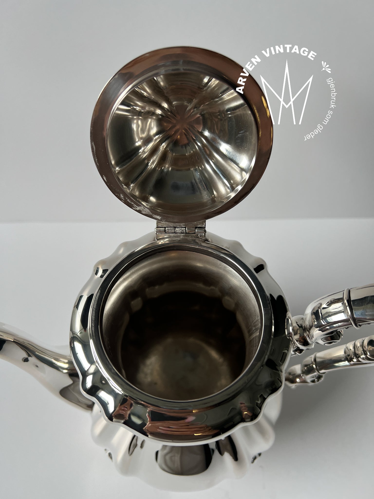 Vintage sølv kaffekanne