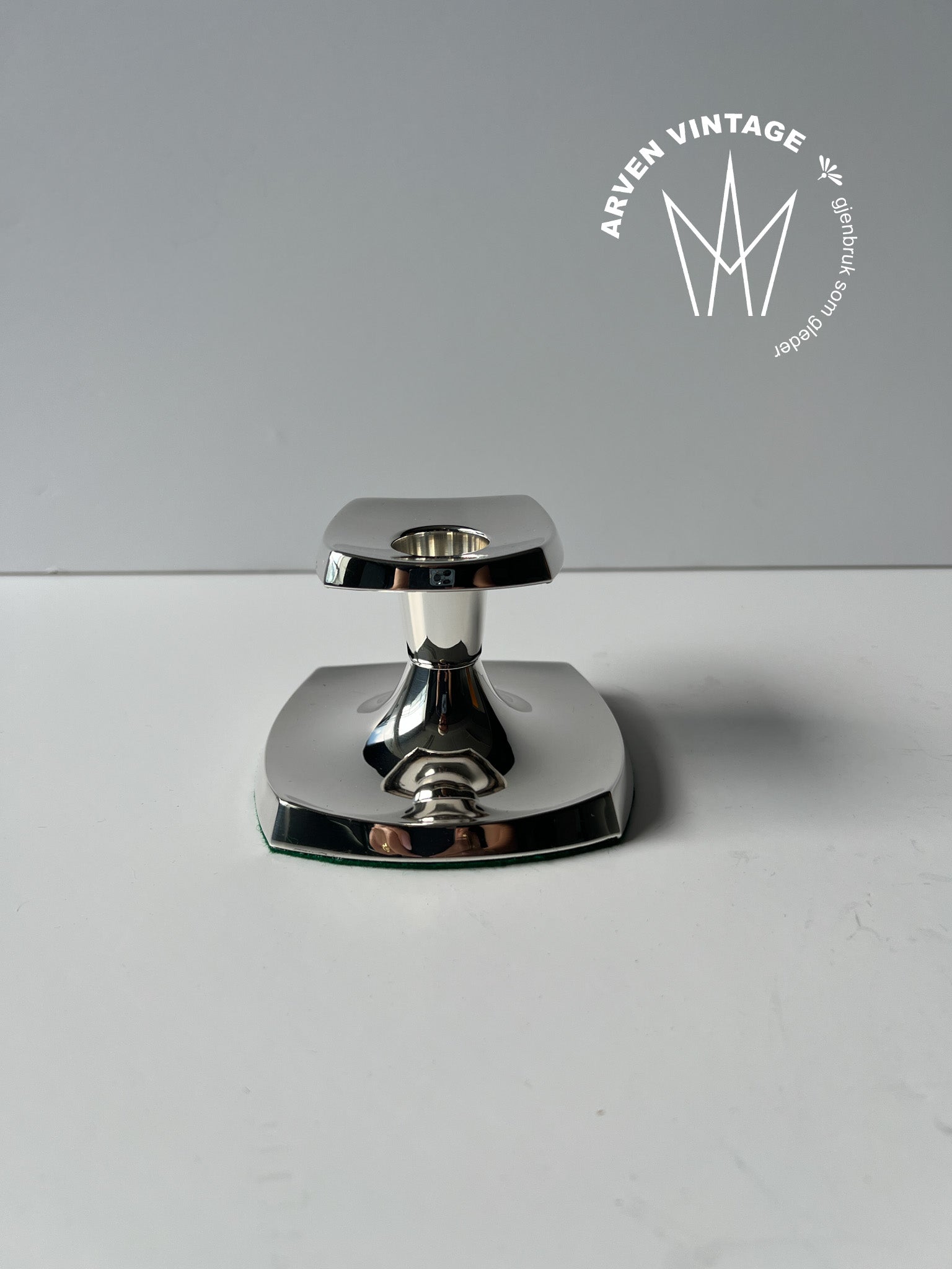 Vintage sølv lysestake 7cm