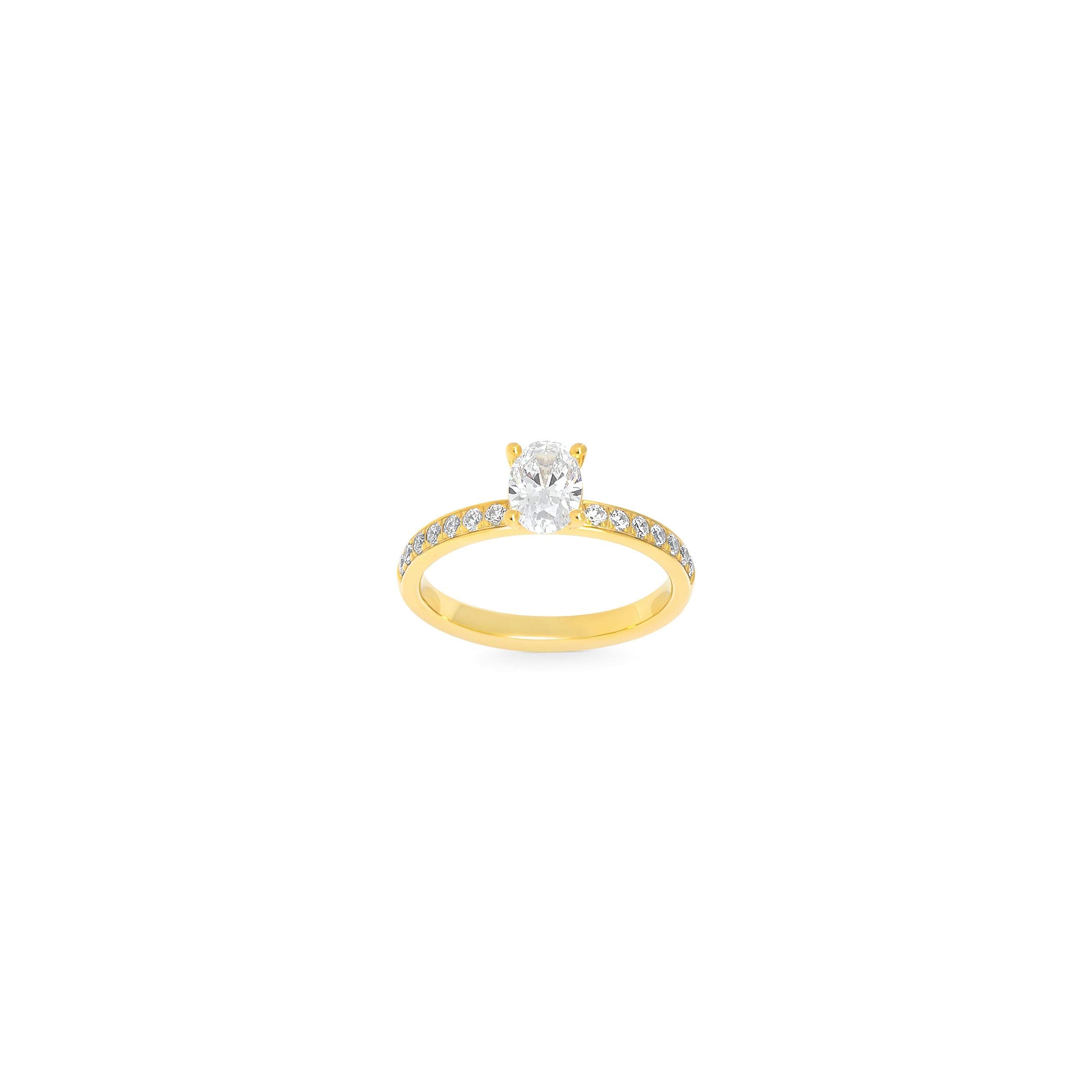 Freya Oval Diamantring