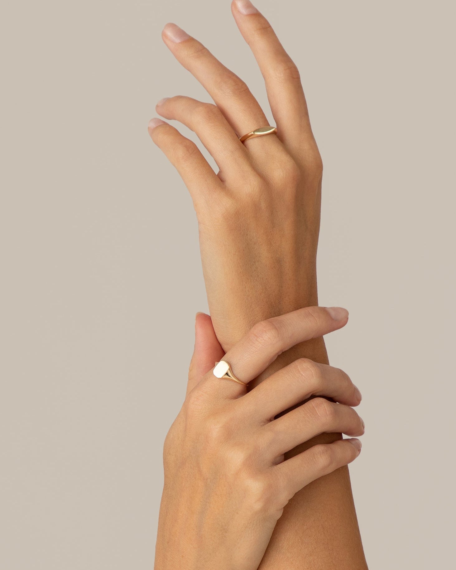 Ring yellow gold ellipse