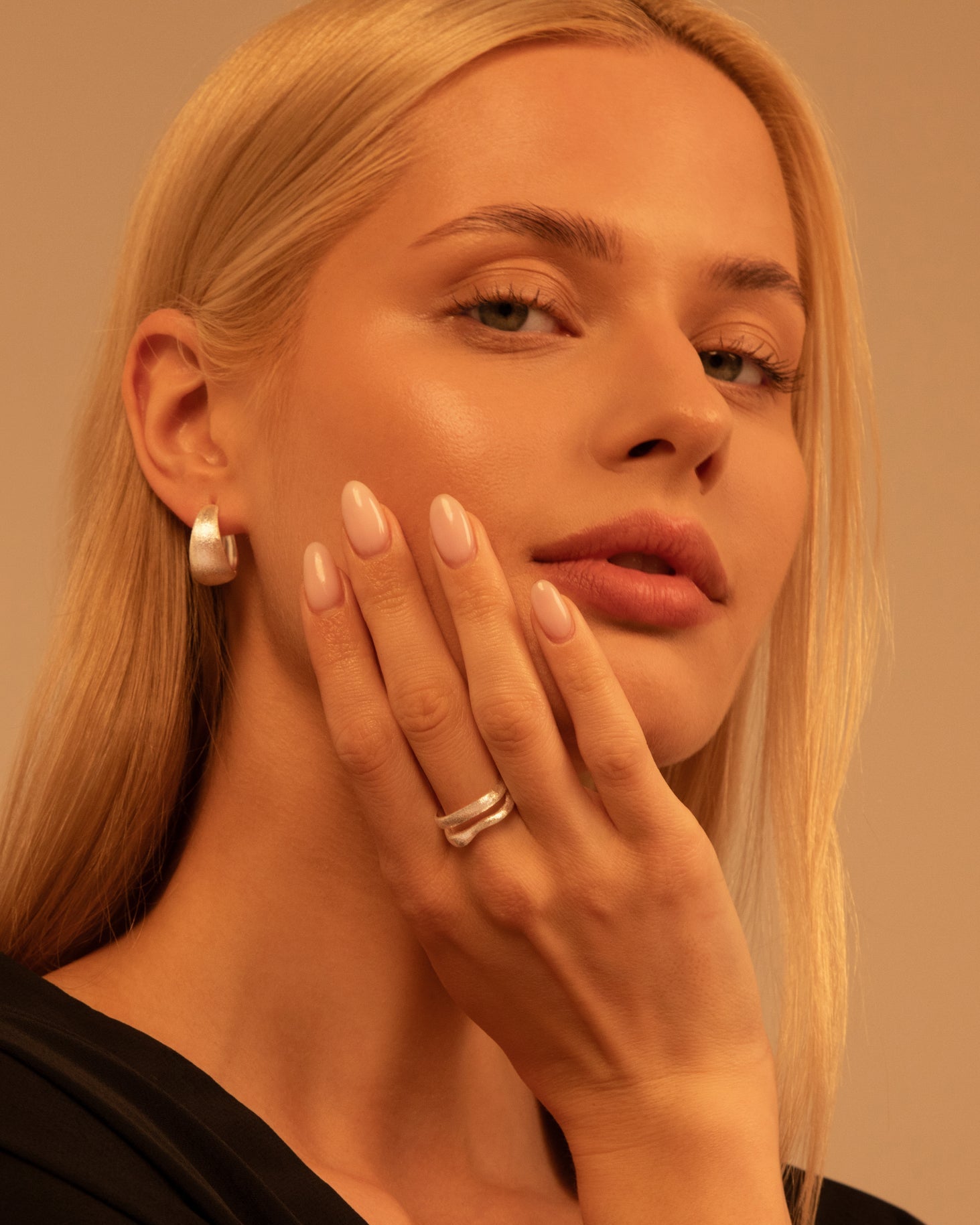 Silver Satin ring