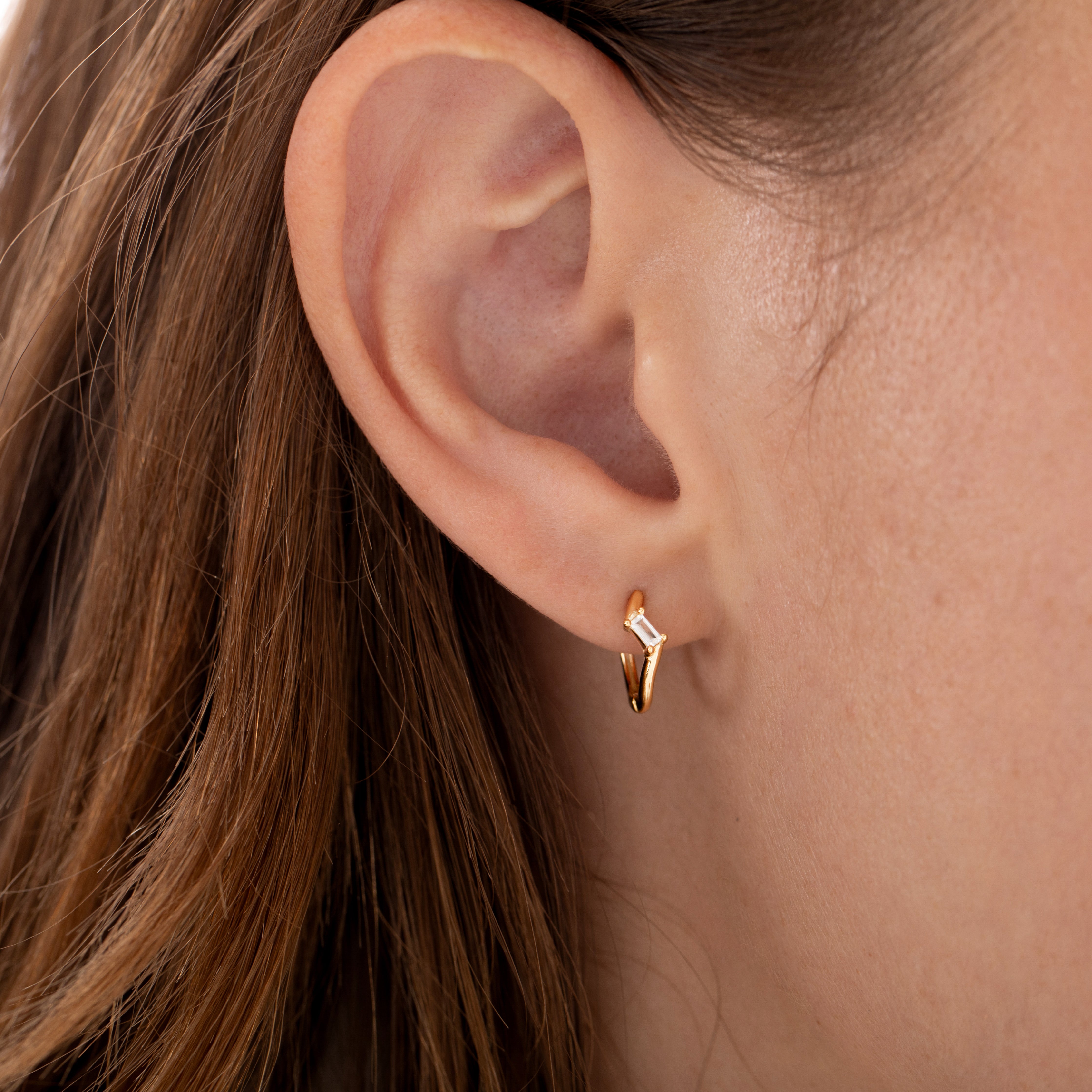 Petite Baguette Hoops