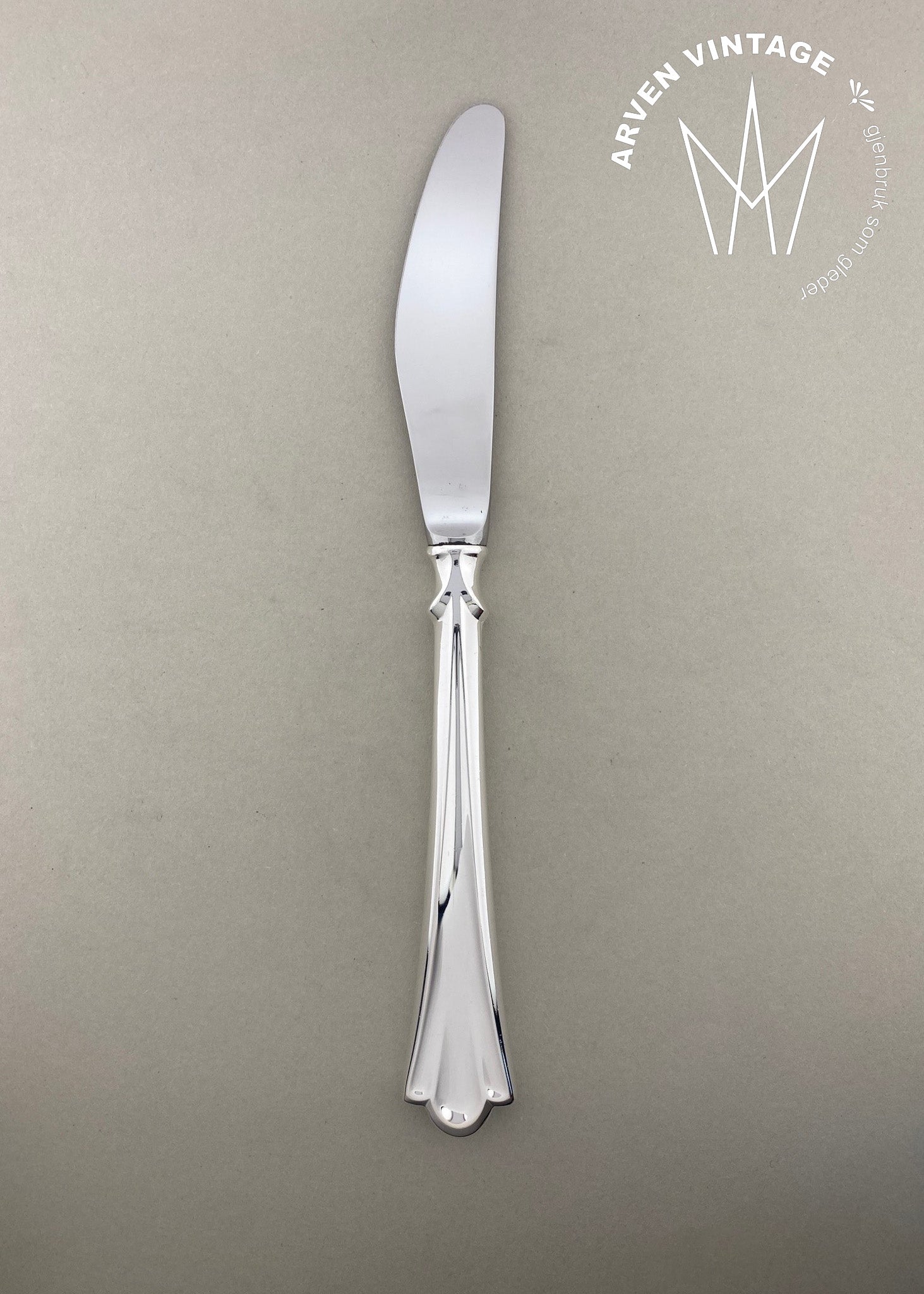 Vintage Lilje liten spisekniv med langt skaft