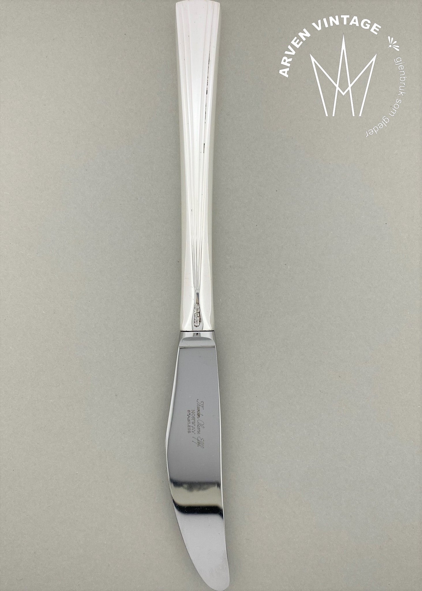 Vintage Sonja liten spisekniv med langt skaft