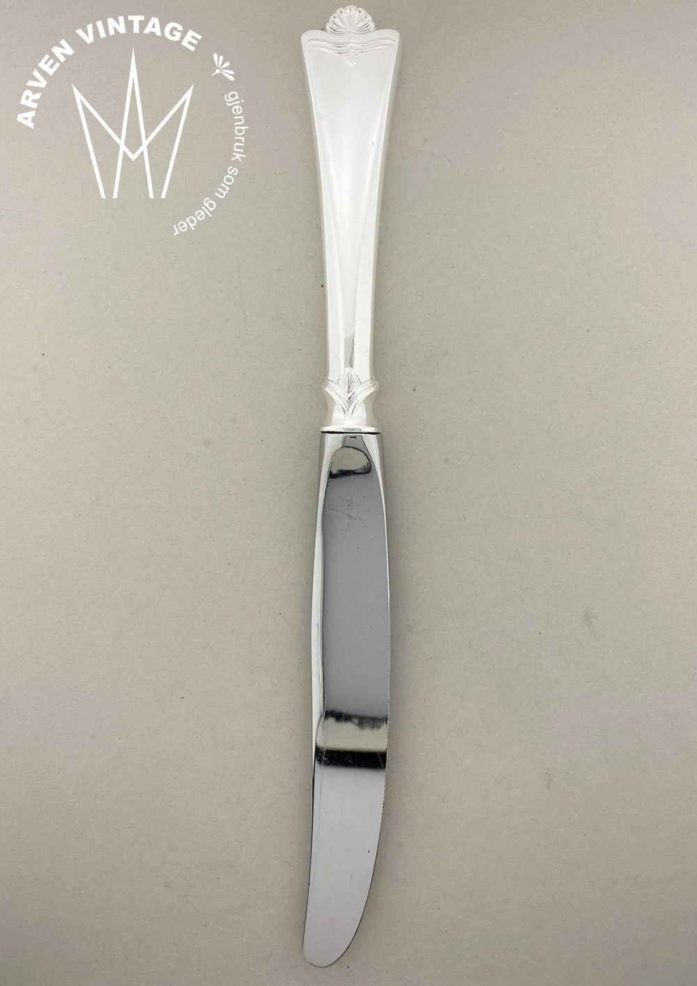 Vintage Konval liten spisekniv med kort skaft