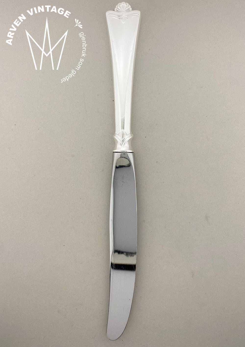 Vintage Konval liten spisekniv med kort skaft