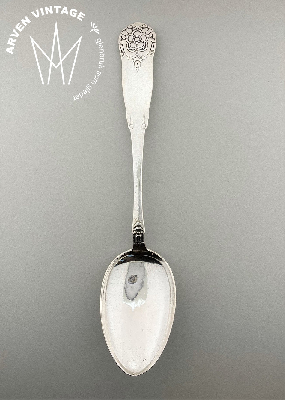 Vintage Hardanger stor spiseskje
