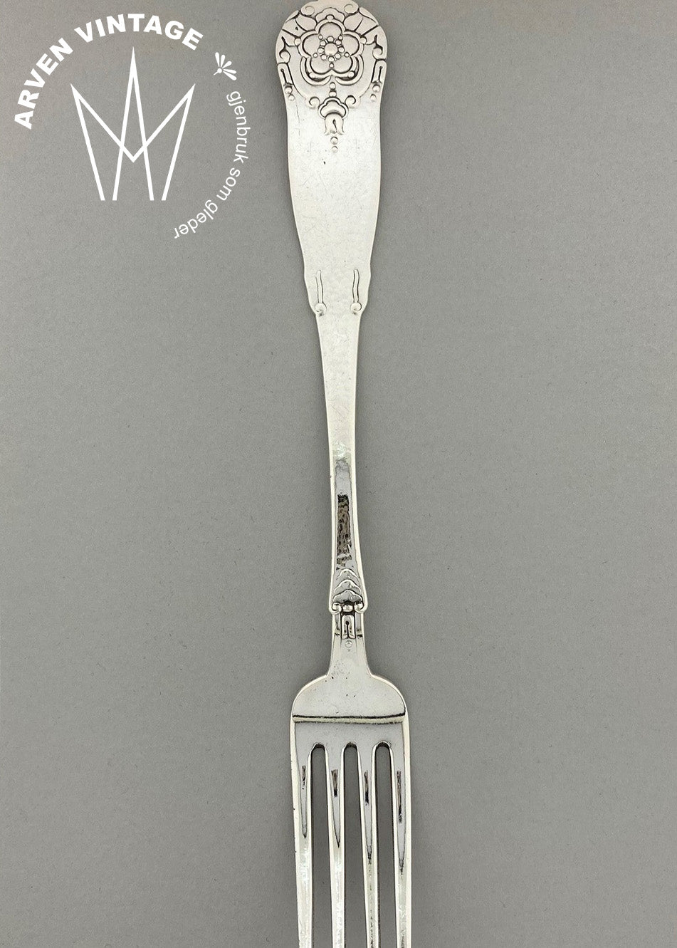 Vintage Hardanger stor spisegaffel