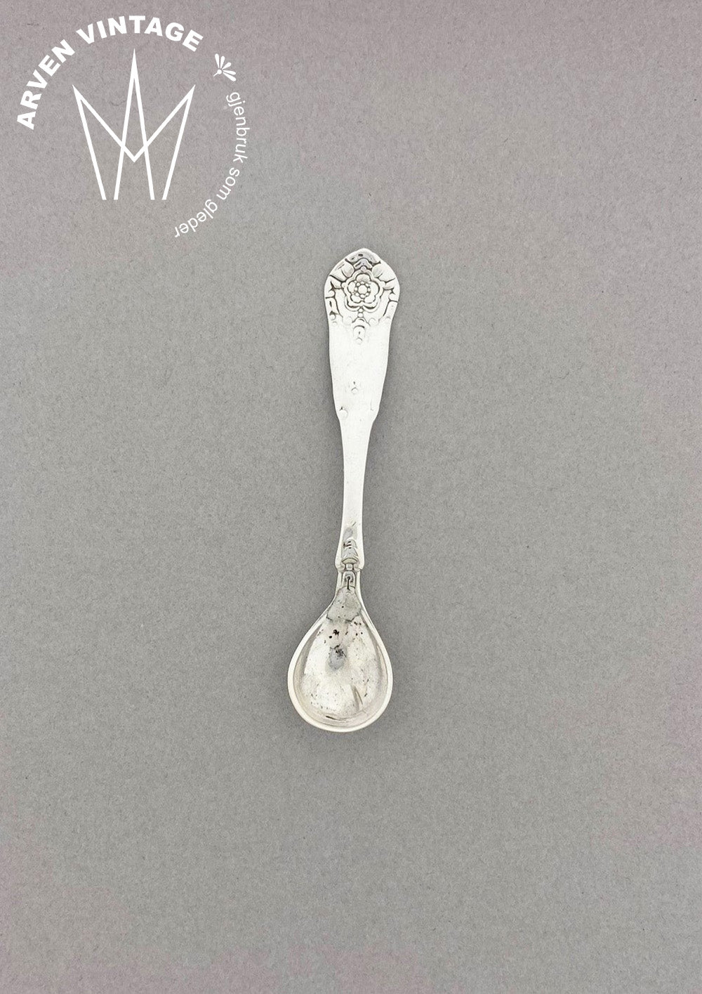 Vintage Hardanger salt spoon