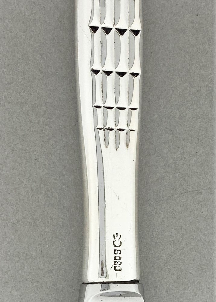 Vintage Fasett liten spisekniv med langt skaft