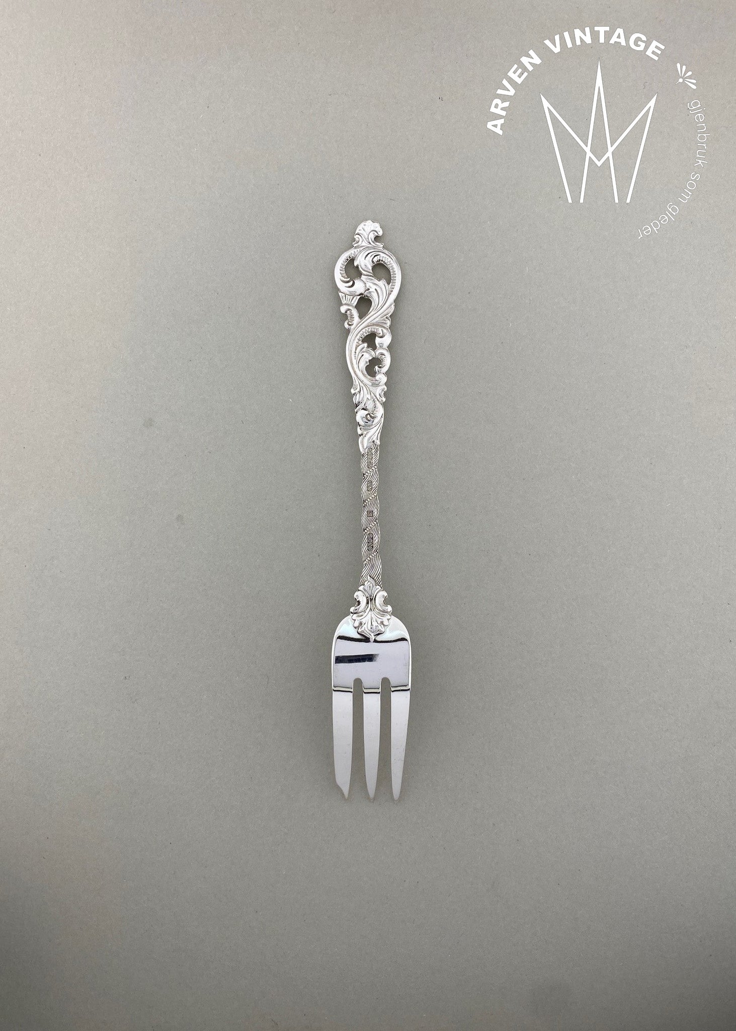 Vintage Dobbel Rokokko kakegaffel