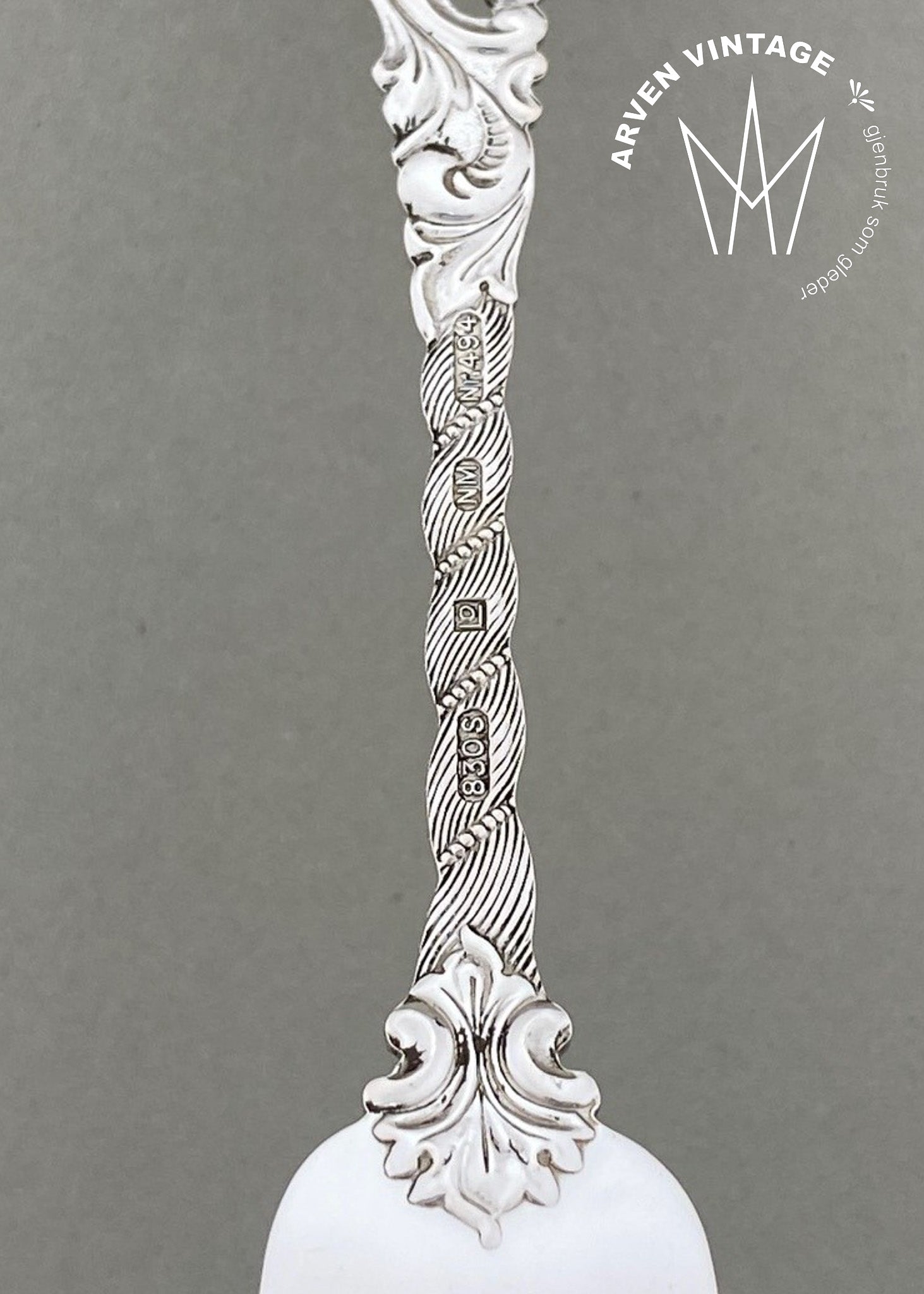 Vintage Dobbel Rokokko kakegaffel