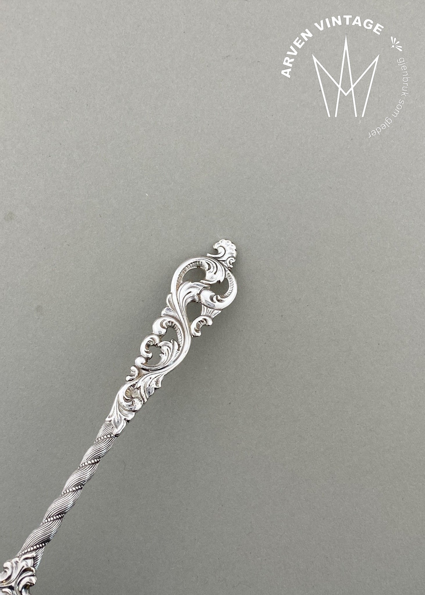 Vintage Dobbel Rokokko kakegaffel