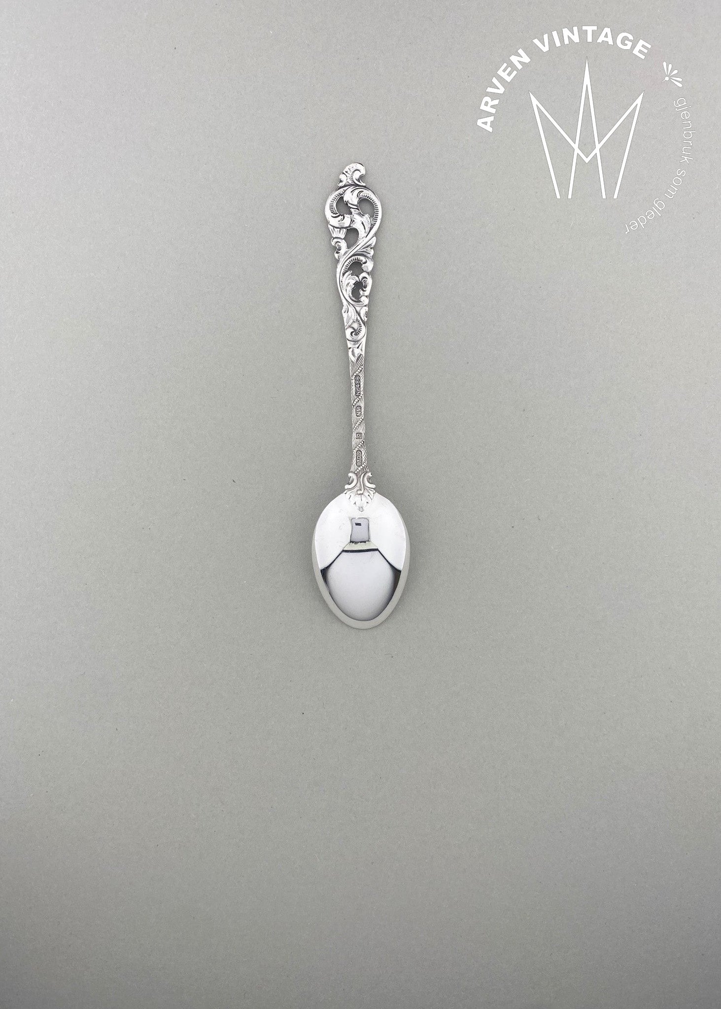 Vintage Double Rococo Spoon