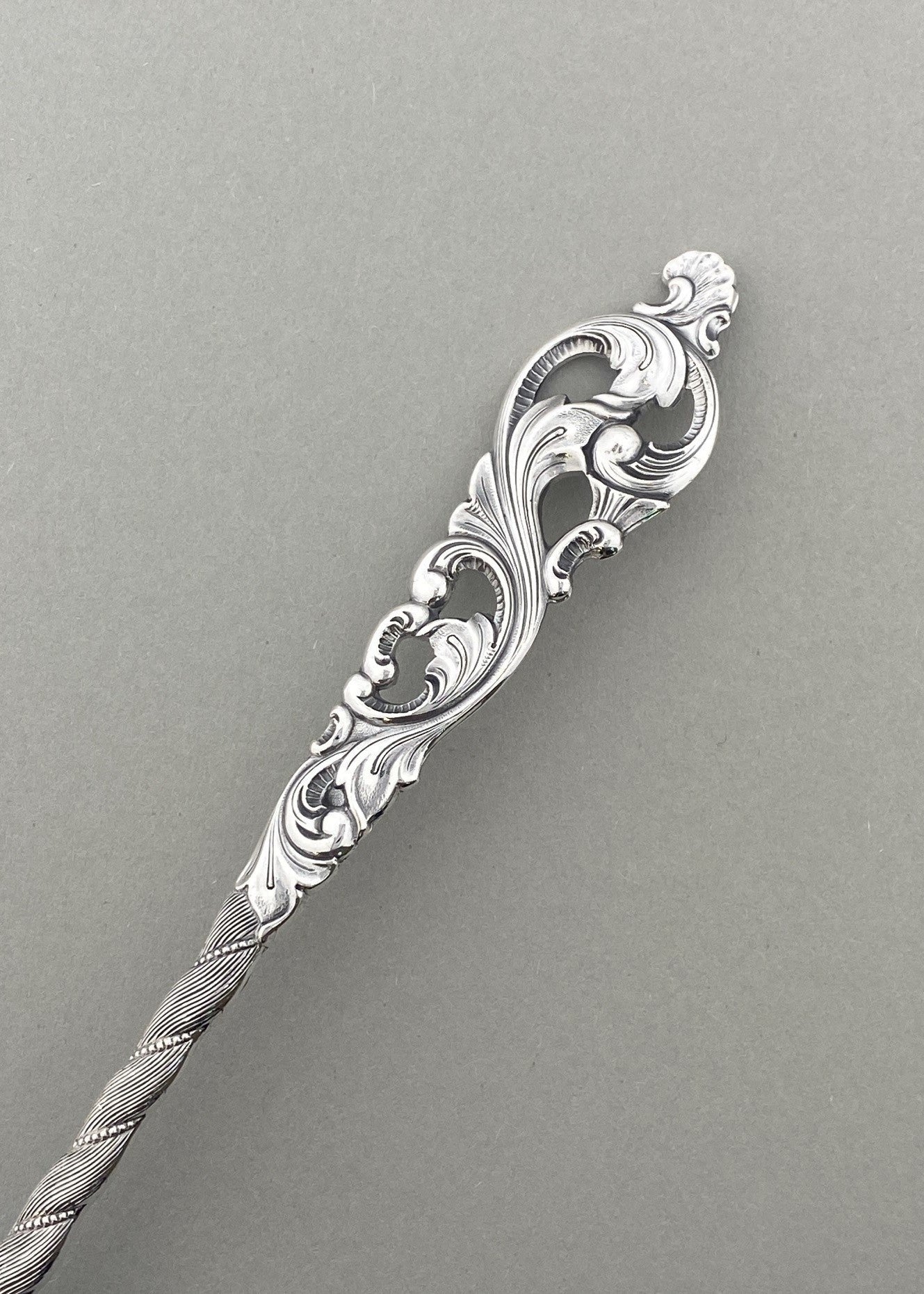 Vintage Double Rococo Small Cream Spoon