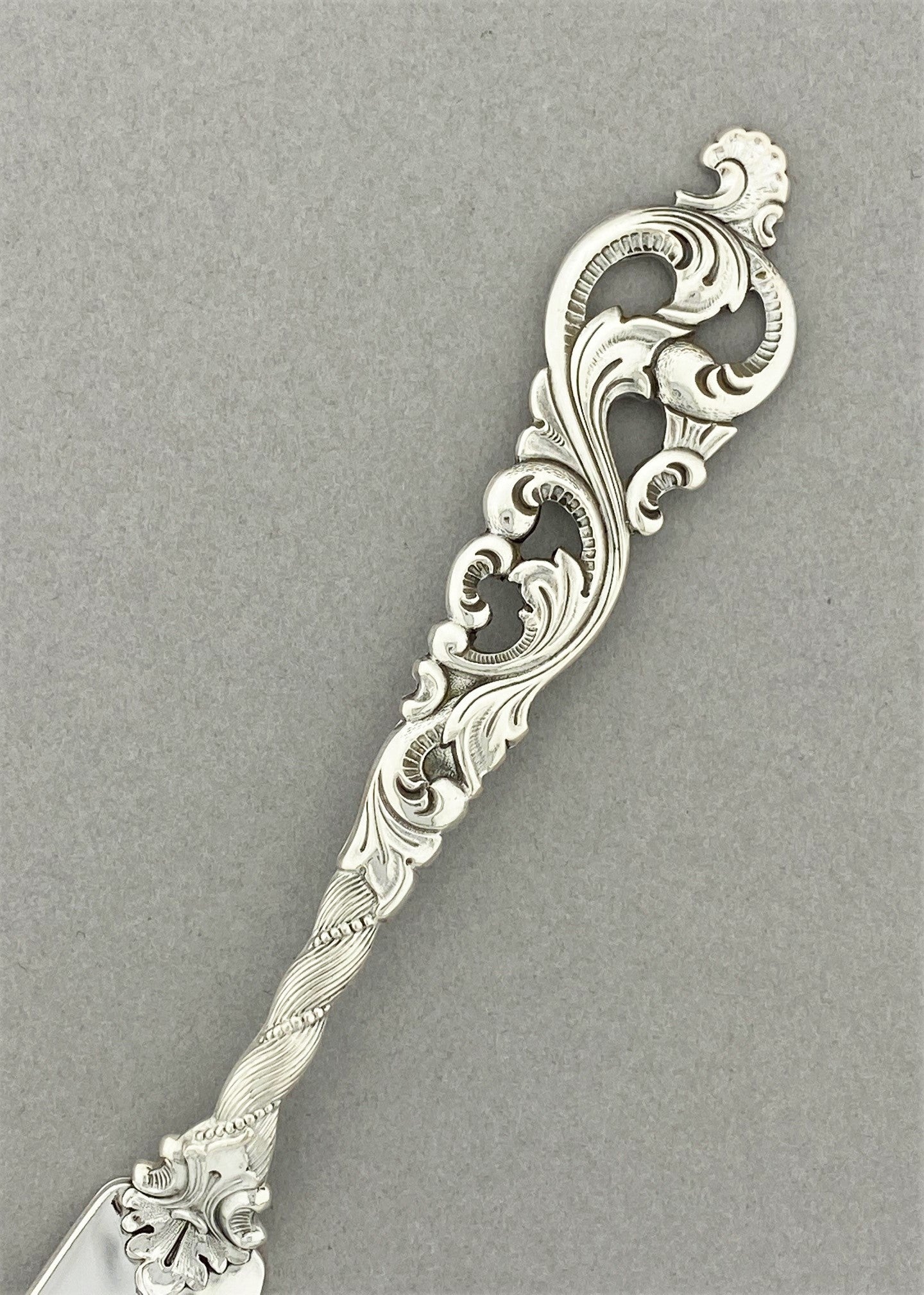 Vintage Double Rococo Butter Knife