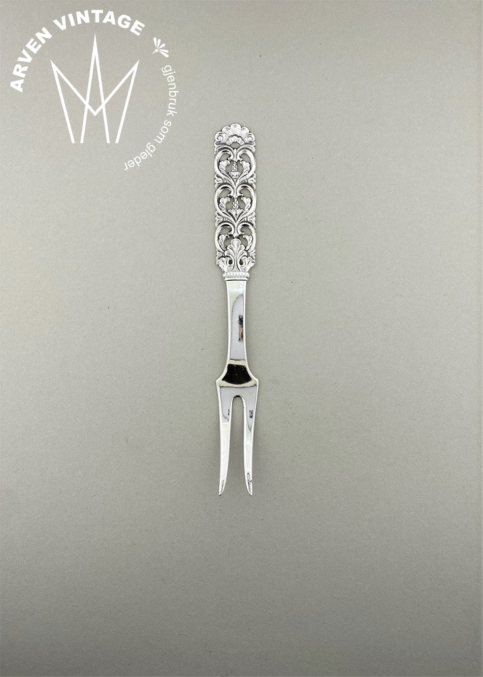 Vintage Kloster koldtgaffel / tapasgaffel 12,7cm
