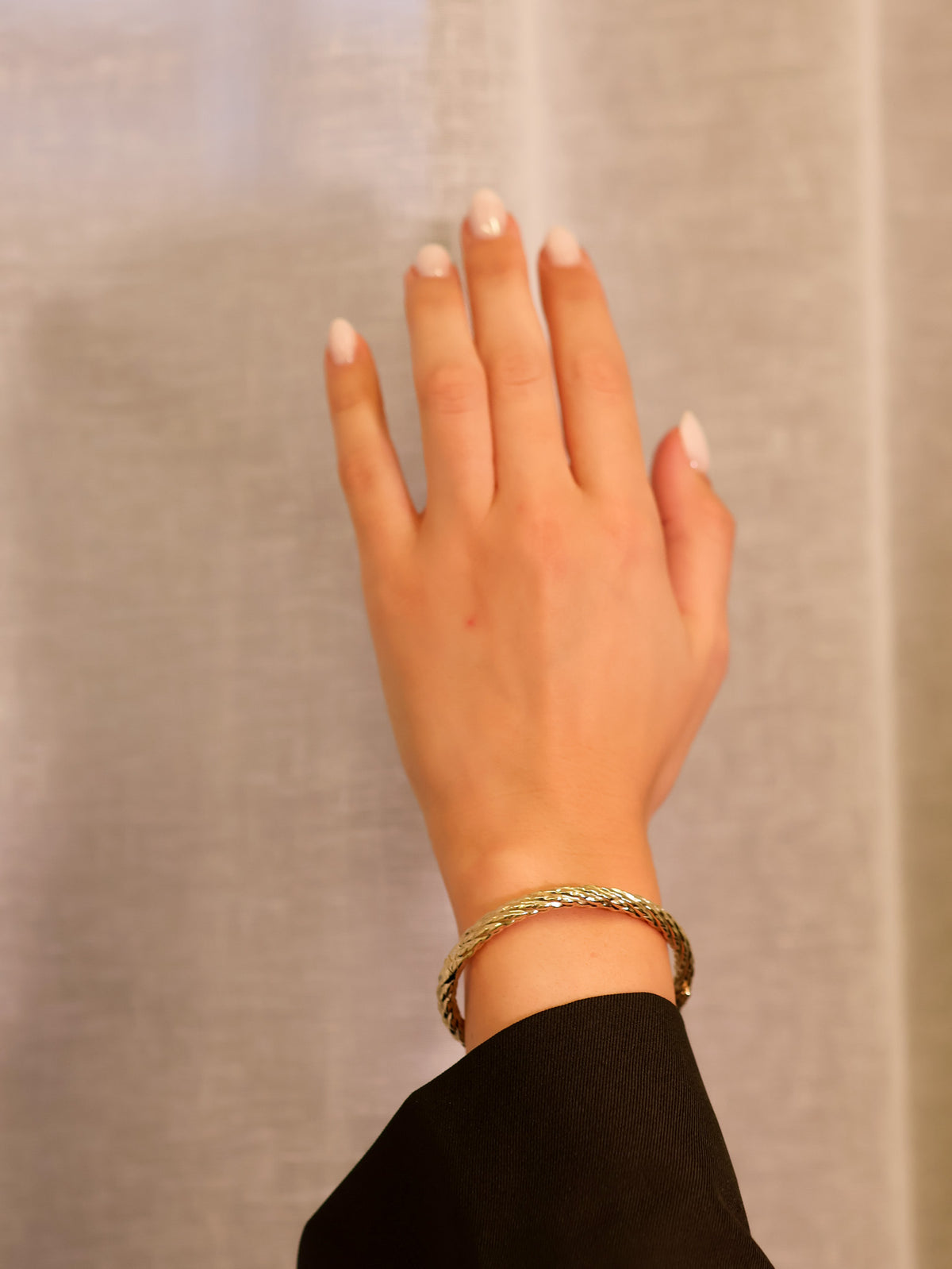 Vintage armring gult gull 17cm