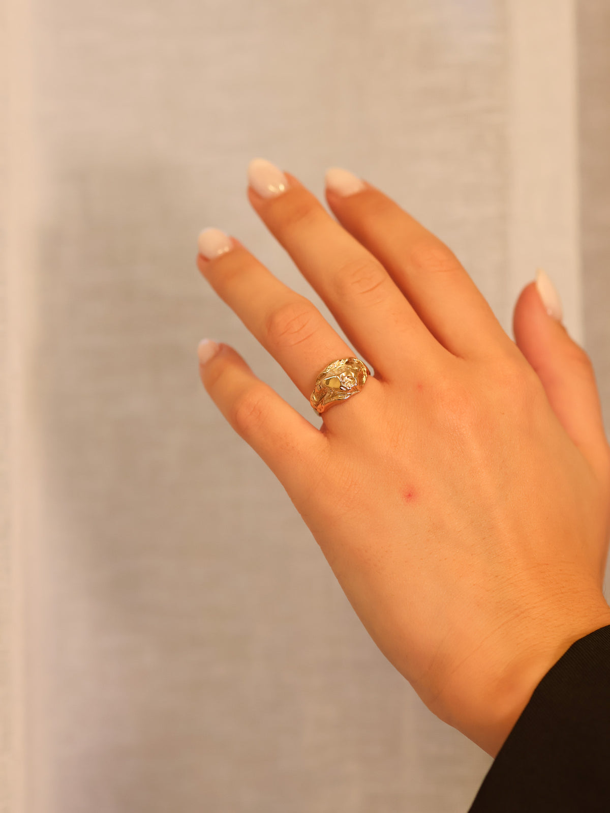 Vintage ring gult gull str54