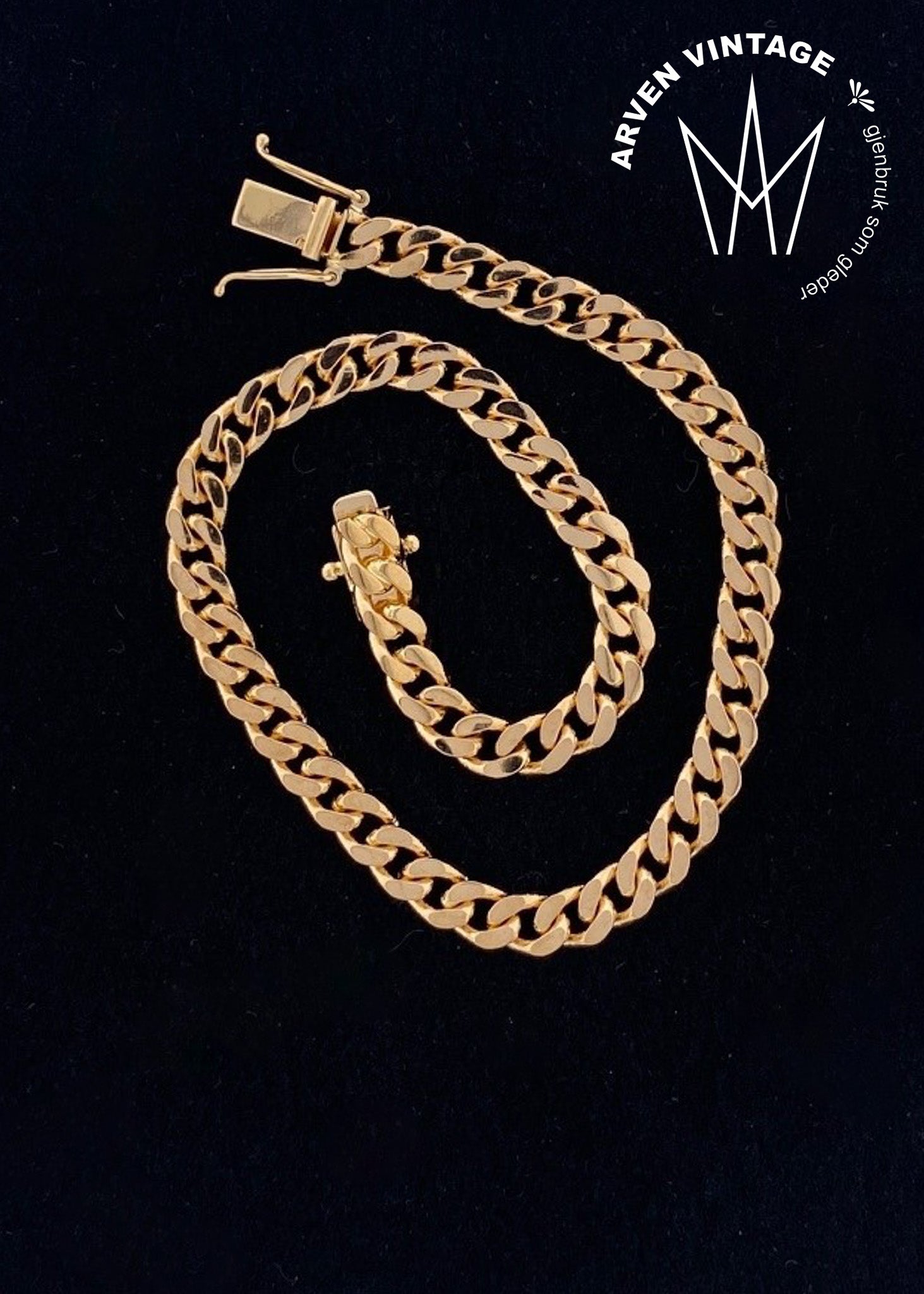 Vintage 18k flat bonnet bracelet rosé