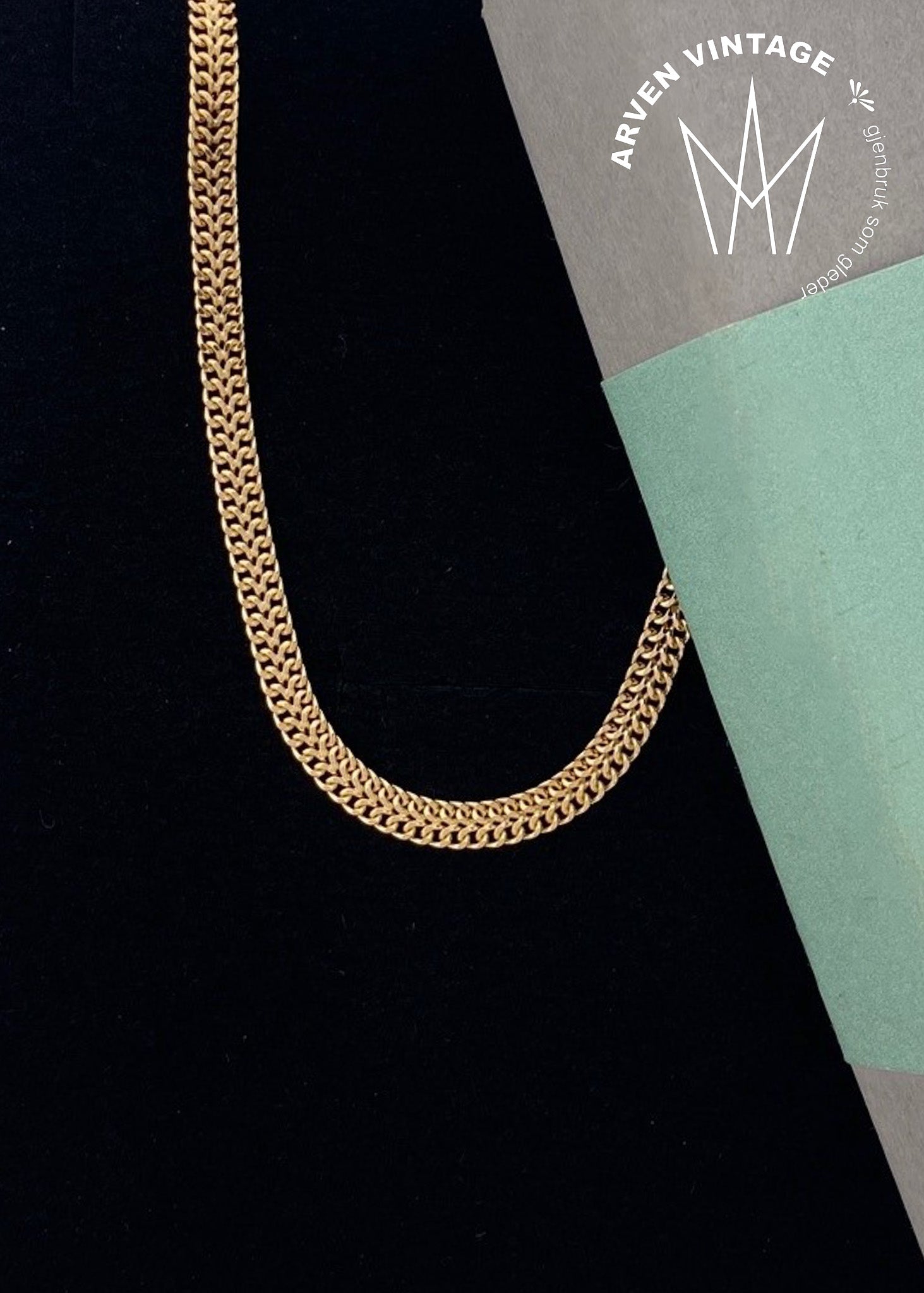 Vintage 18k chain rosé 42 cm