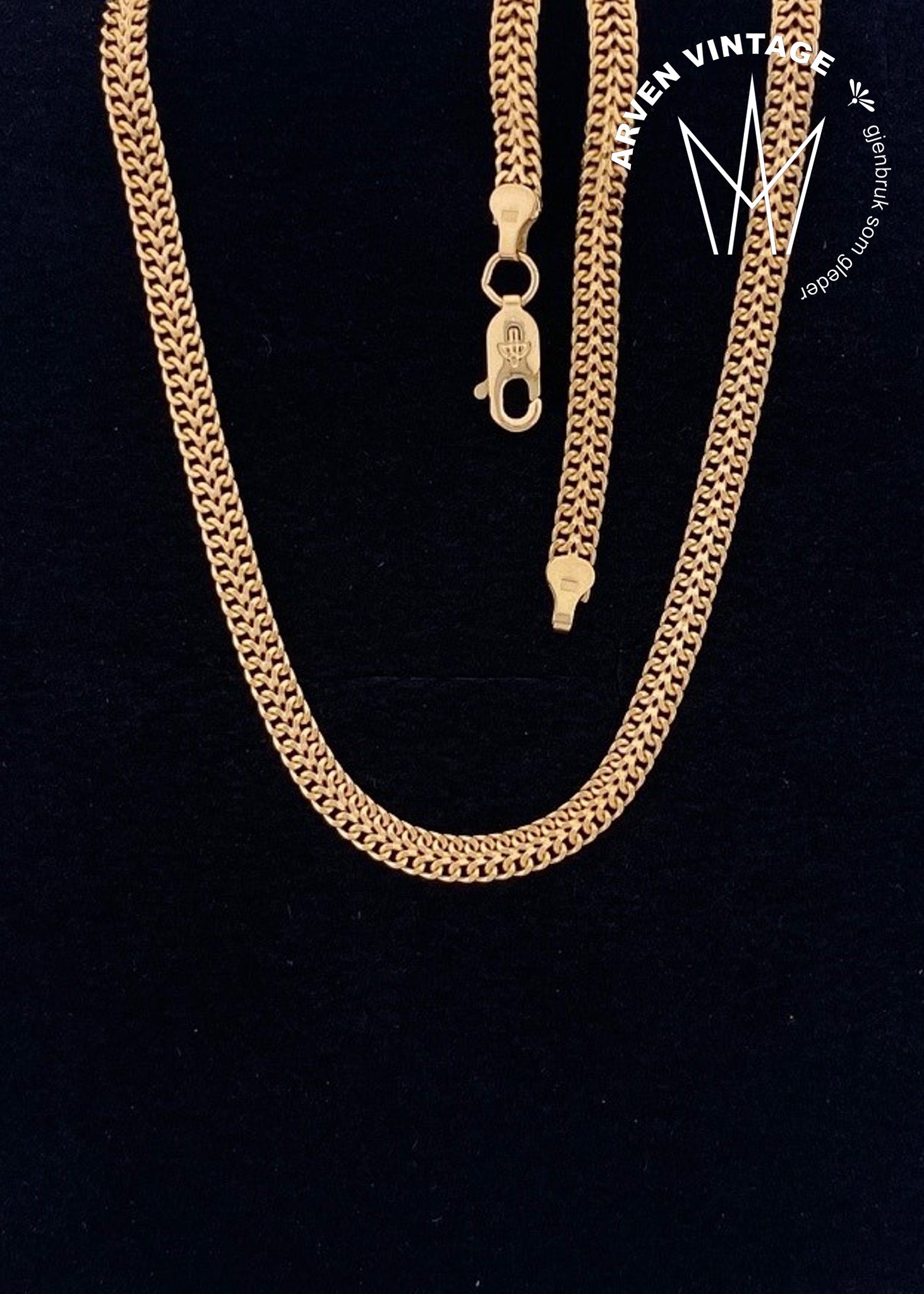 Vintage 18k chain rosé 42 cm