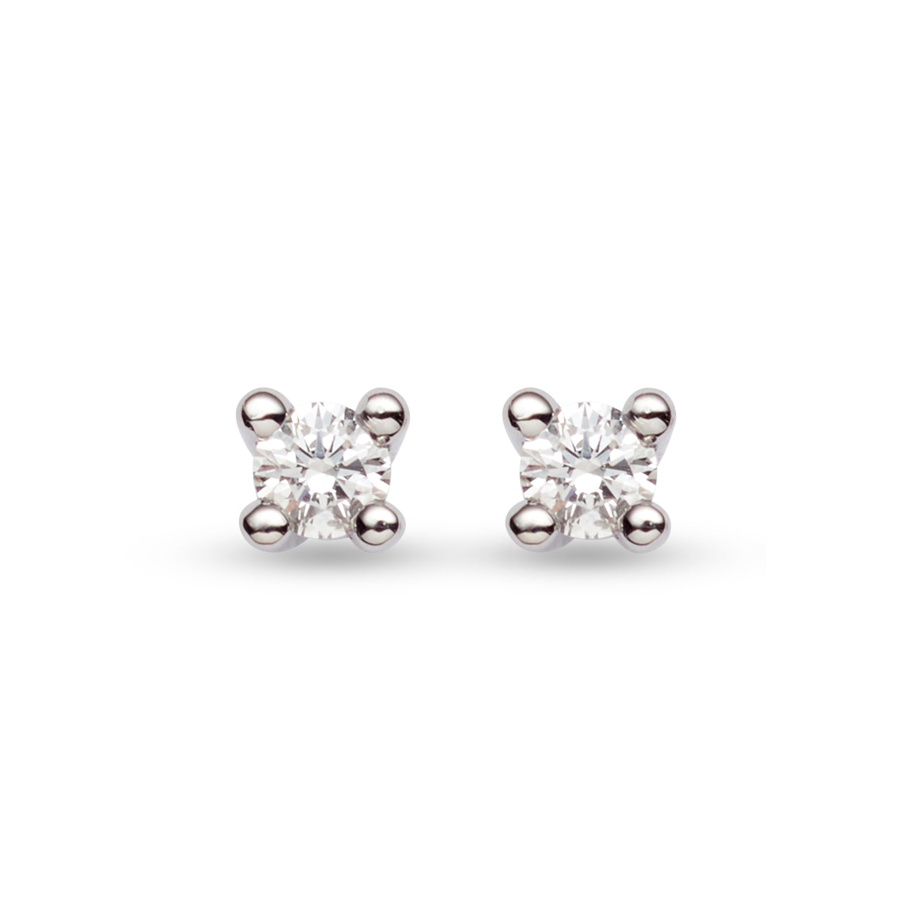 Karin earrings in white gold with diamonds