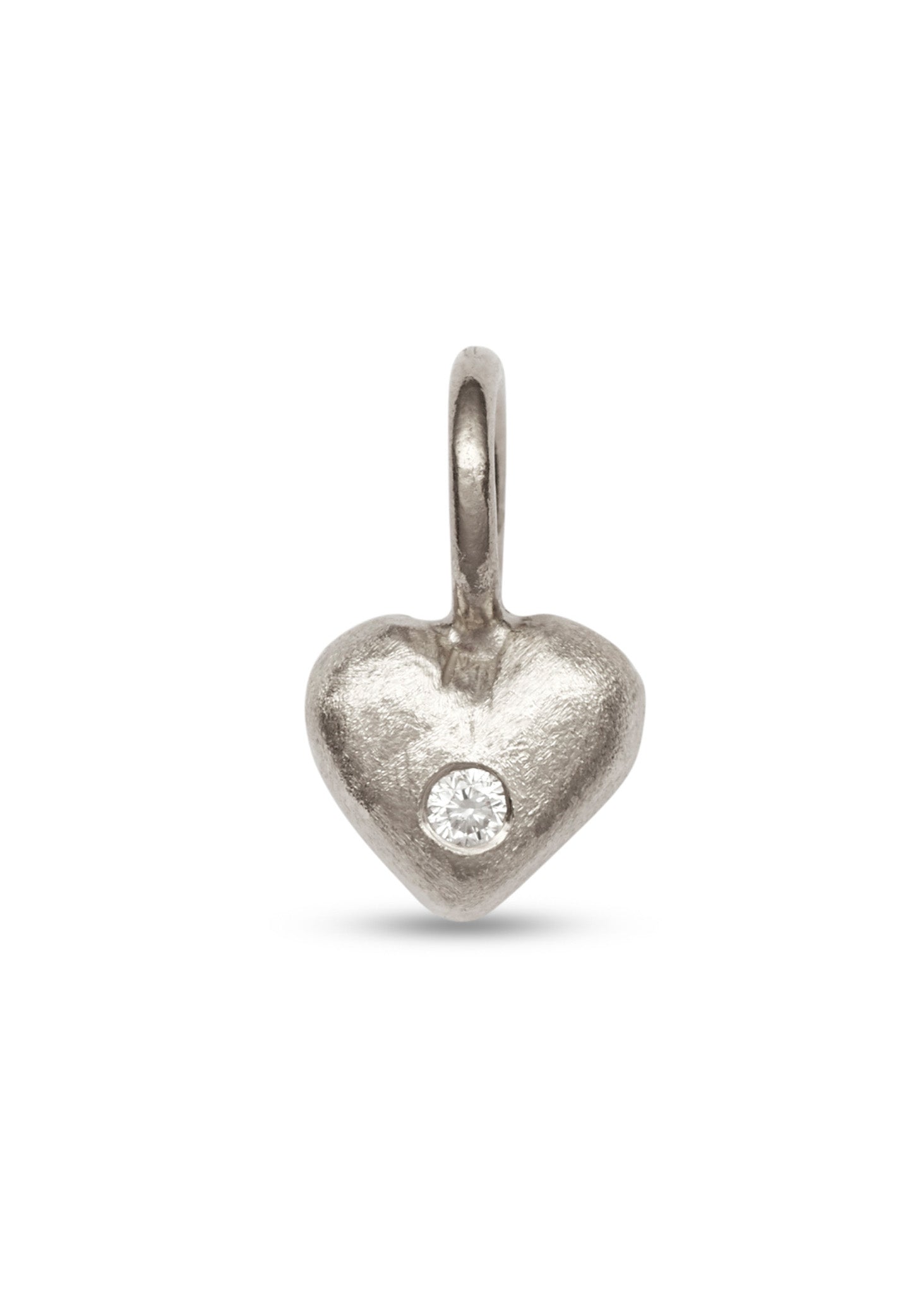 Little Pernille pendant in white gold with diamond