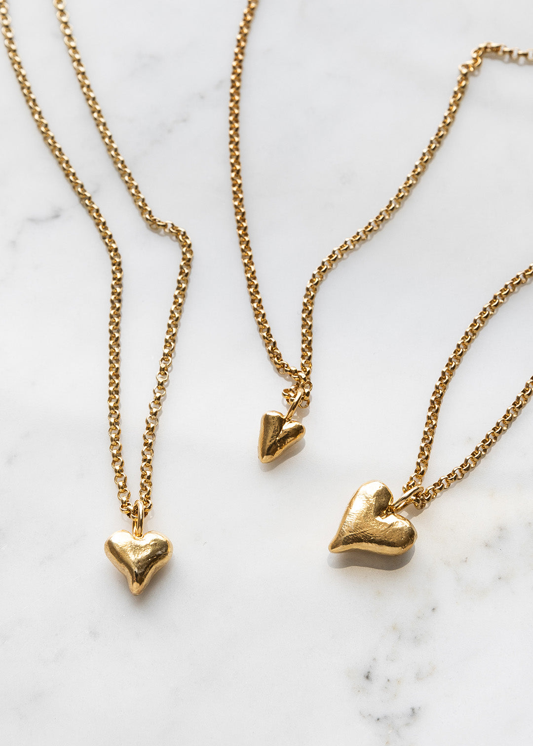 Mia heart gold plated jewelry medium