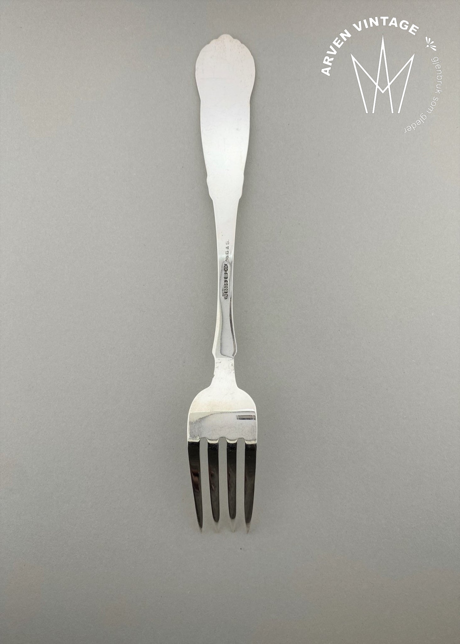 Vintage Hardanger liten spisegaffel