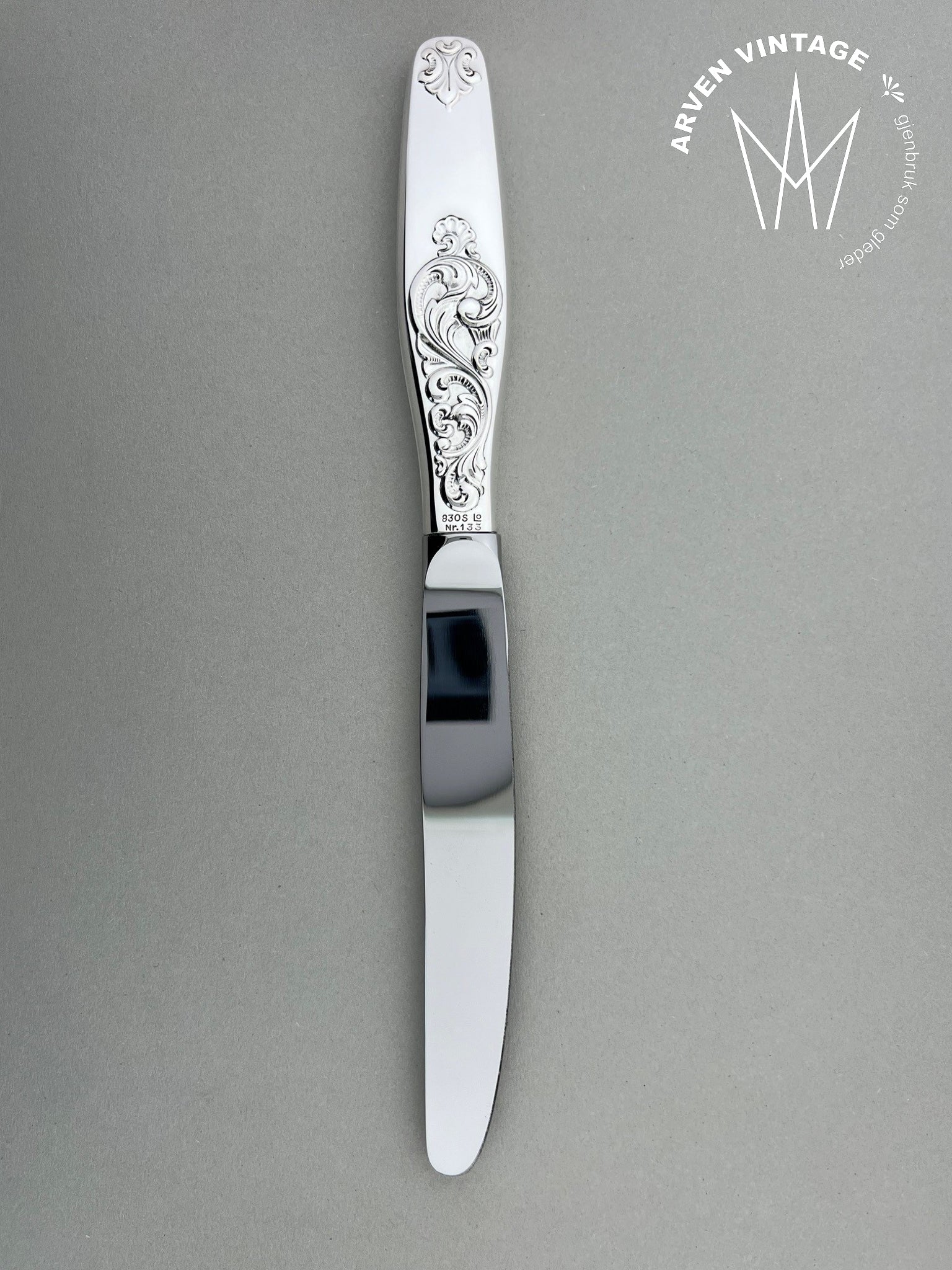 Vintage Double Rococo small dinner knife