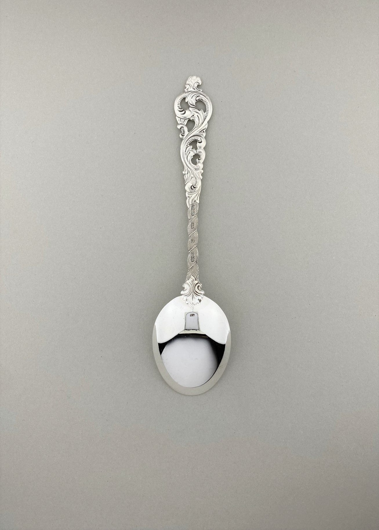 Vintage Double Rococo Ice Cream Spoon / Children's Spoon