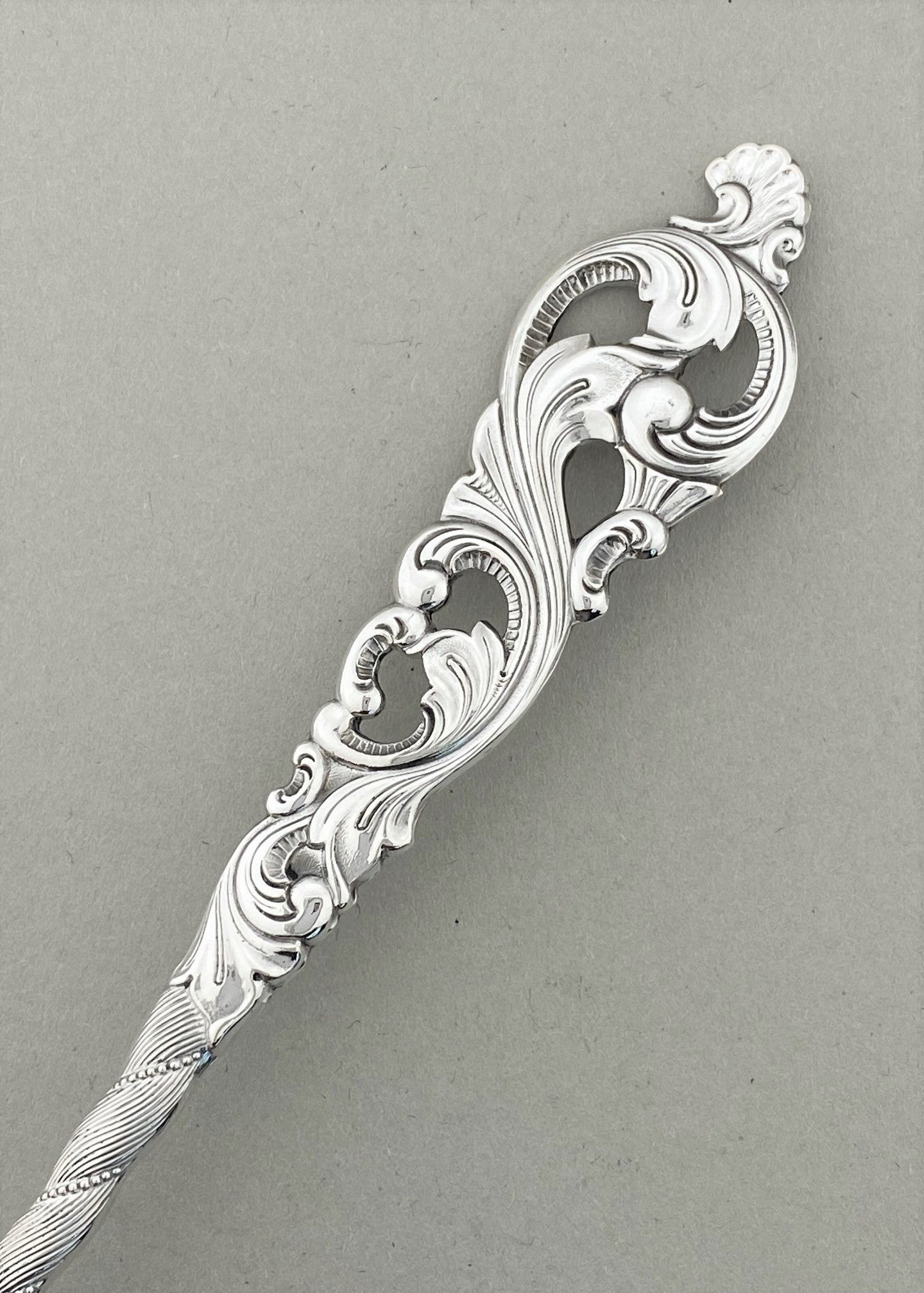 Vintage Dobbel Rokokko anretningsgaffel