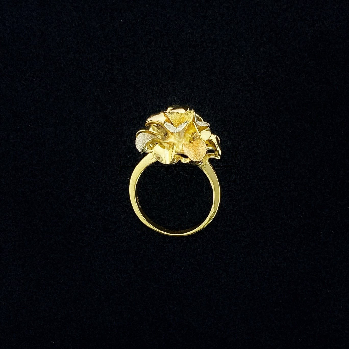Vintage Ring i 18K gult, hvitt og rosègull