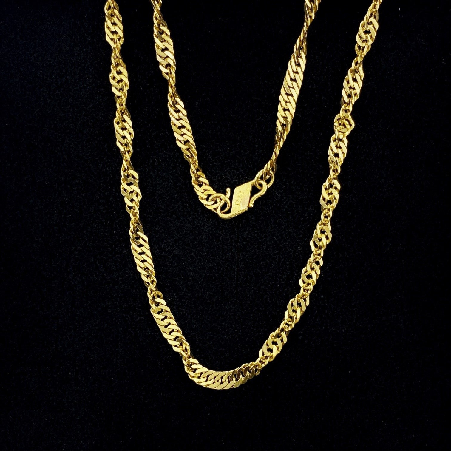 Vintage Cordell halskjede i 22K gult gull