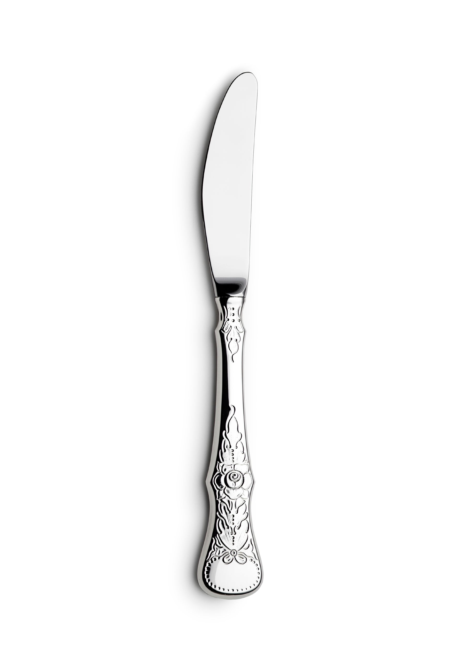 Rose small dining knife with long handle