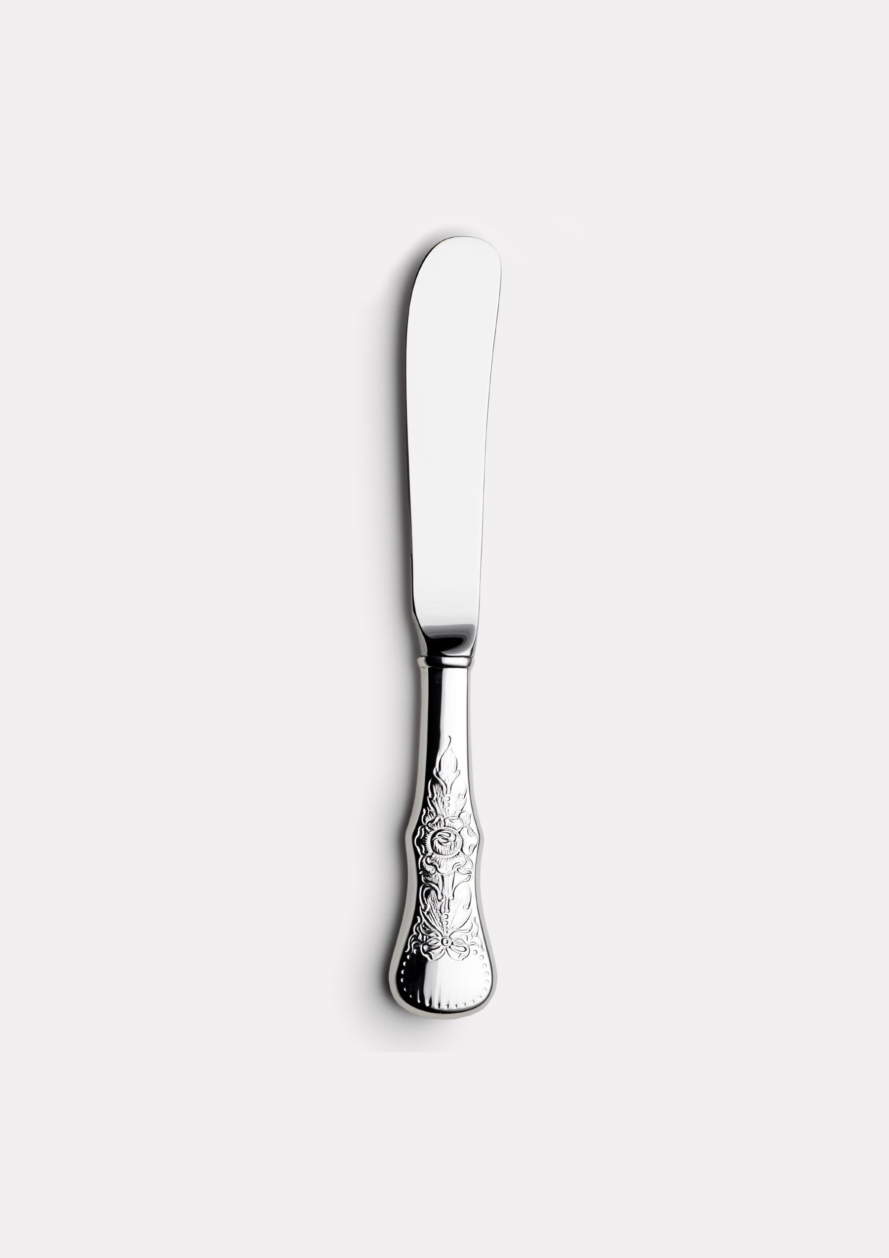 Rose butter knife with steel blade