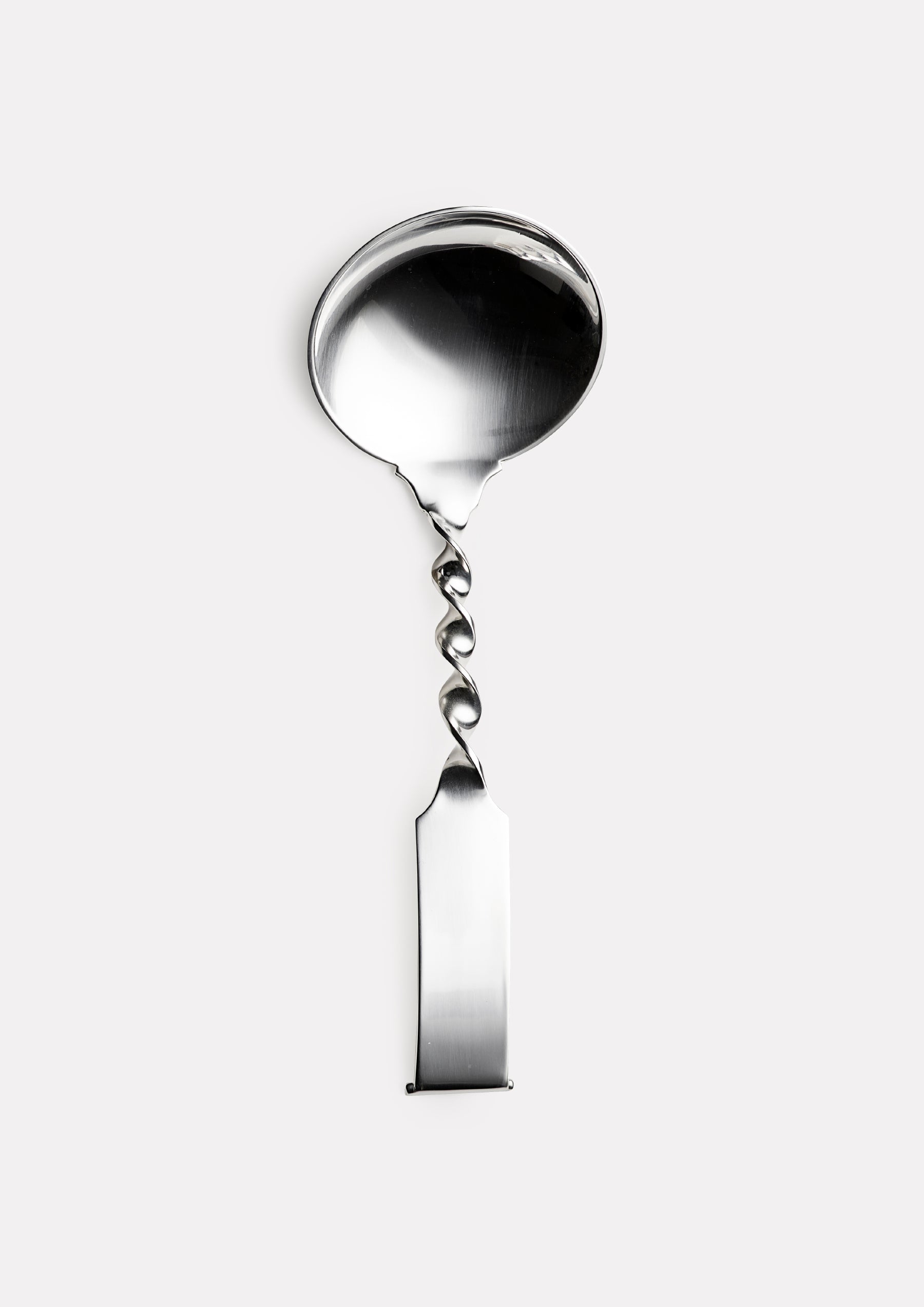 Twisted cream spoon large